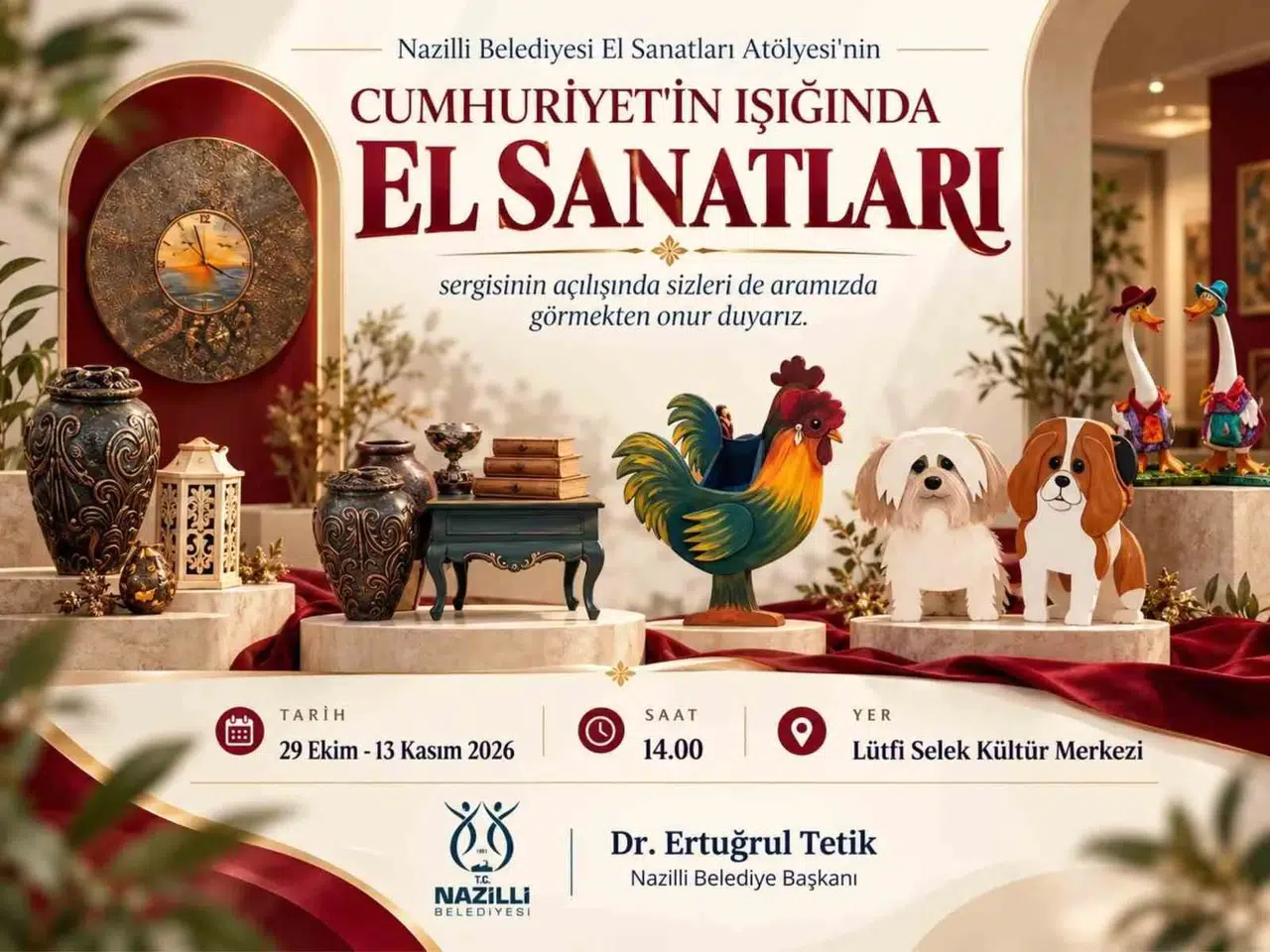 Nazilli’de Cumhuriyet coşkusu el emeği eserlerle taçlanacak