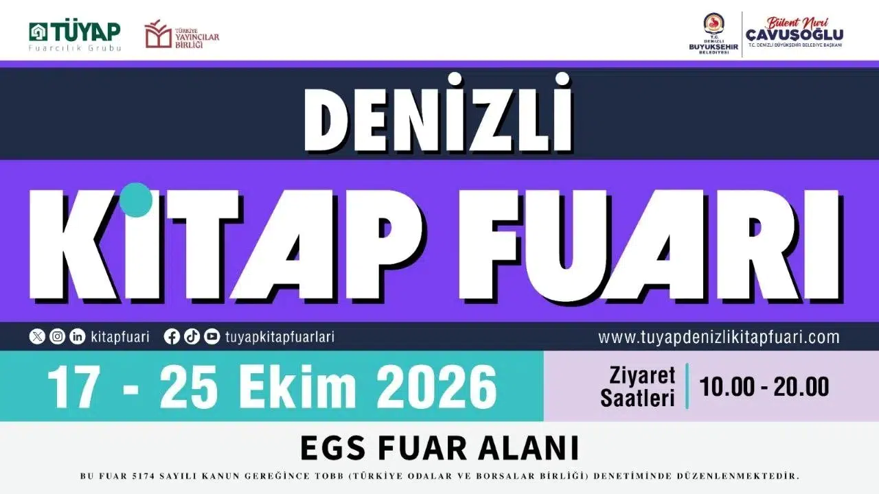 Denizli’de edebiyat şöleni başlıyor: 9 gün boyunca kitapların dünyasında yolculuk