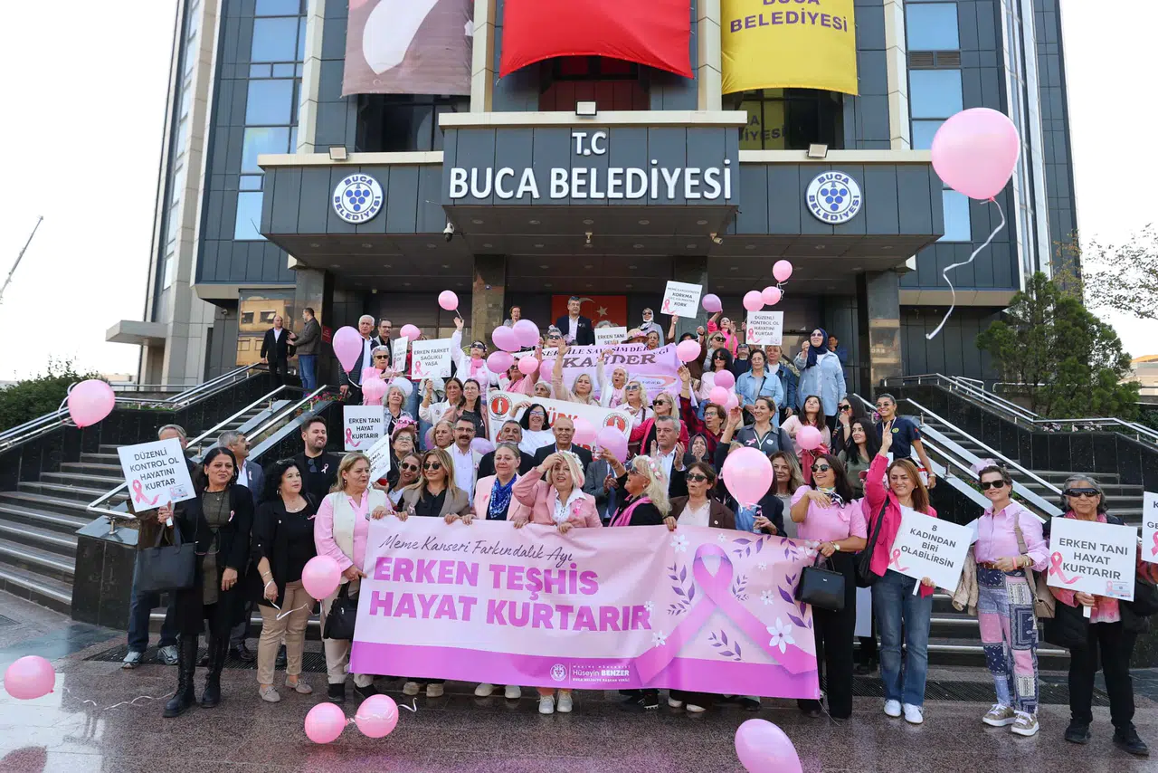 Buca’da meme kanseri için Pembe Yürüyüş - Buca’da Pembe Yürüyüşle hayata bir adım