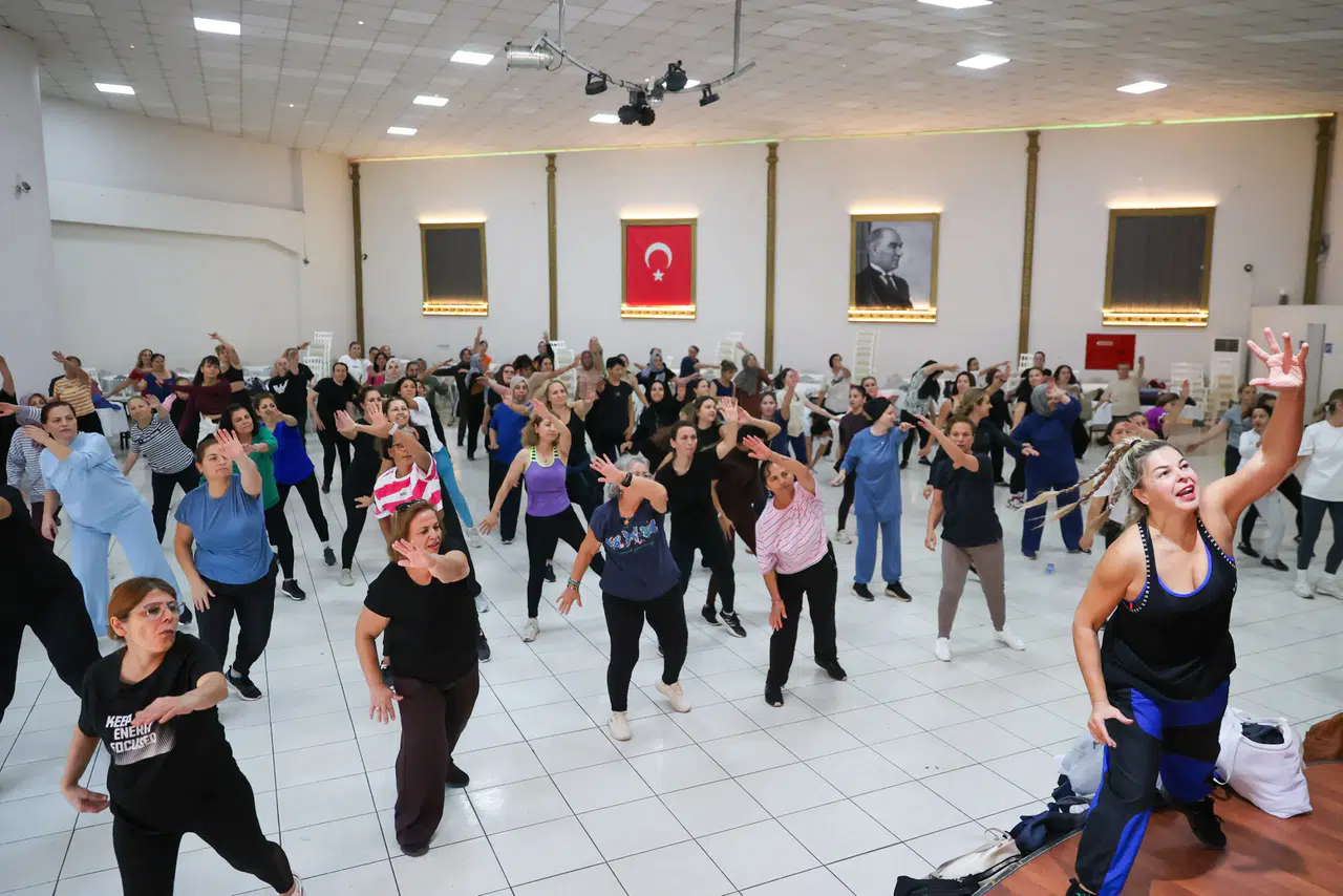 Bucalı kadınlar kış spor kurslarını çok sevdi