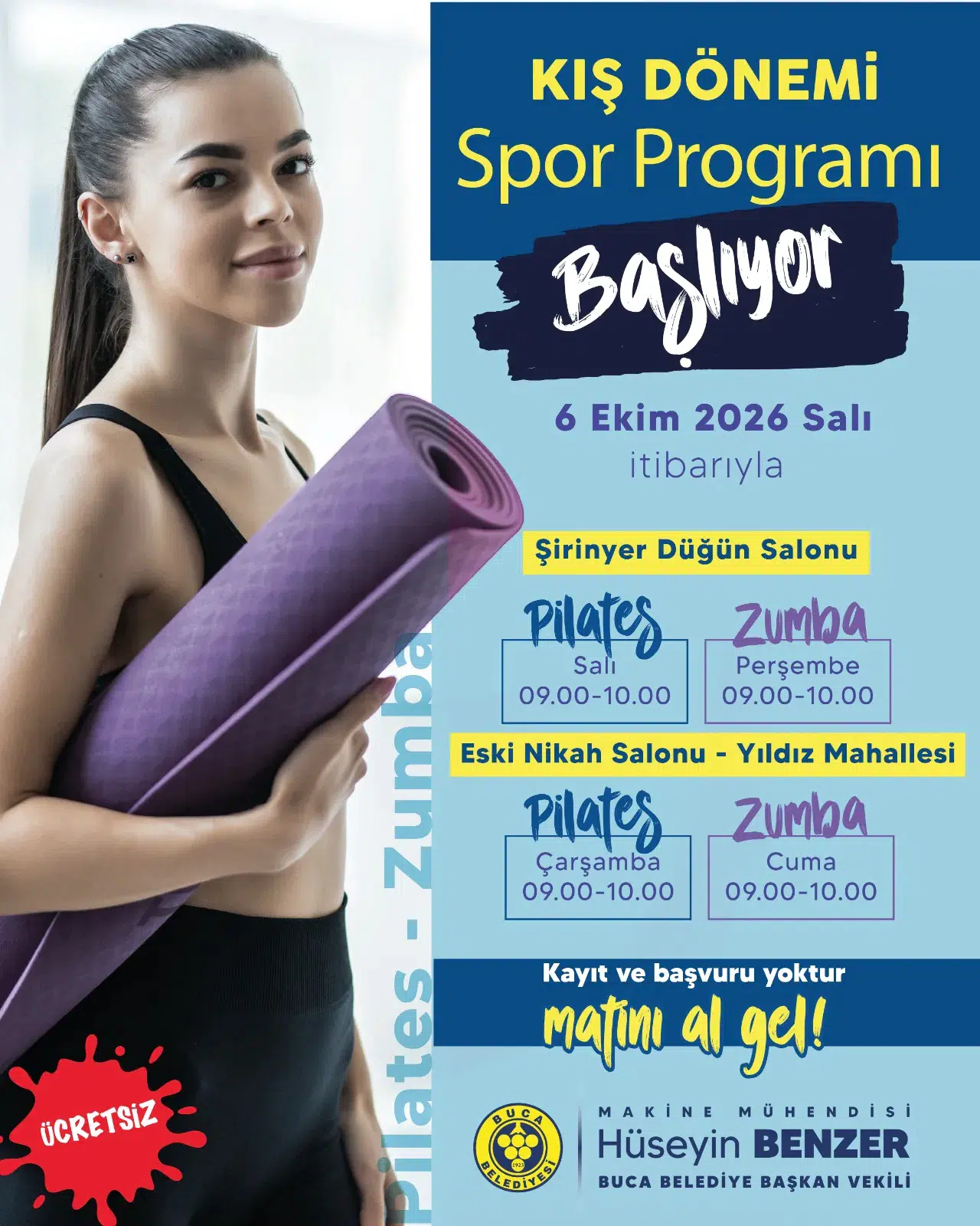 Buca'da Kış Dönemi Spor Kursları Başlıyor