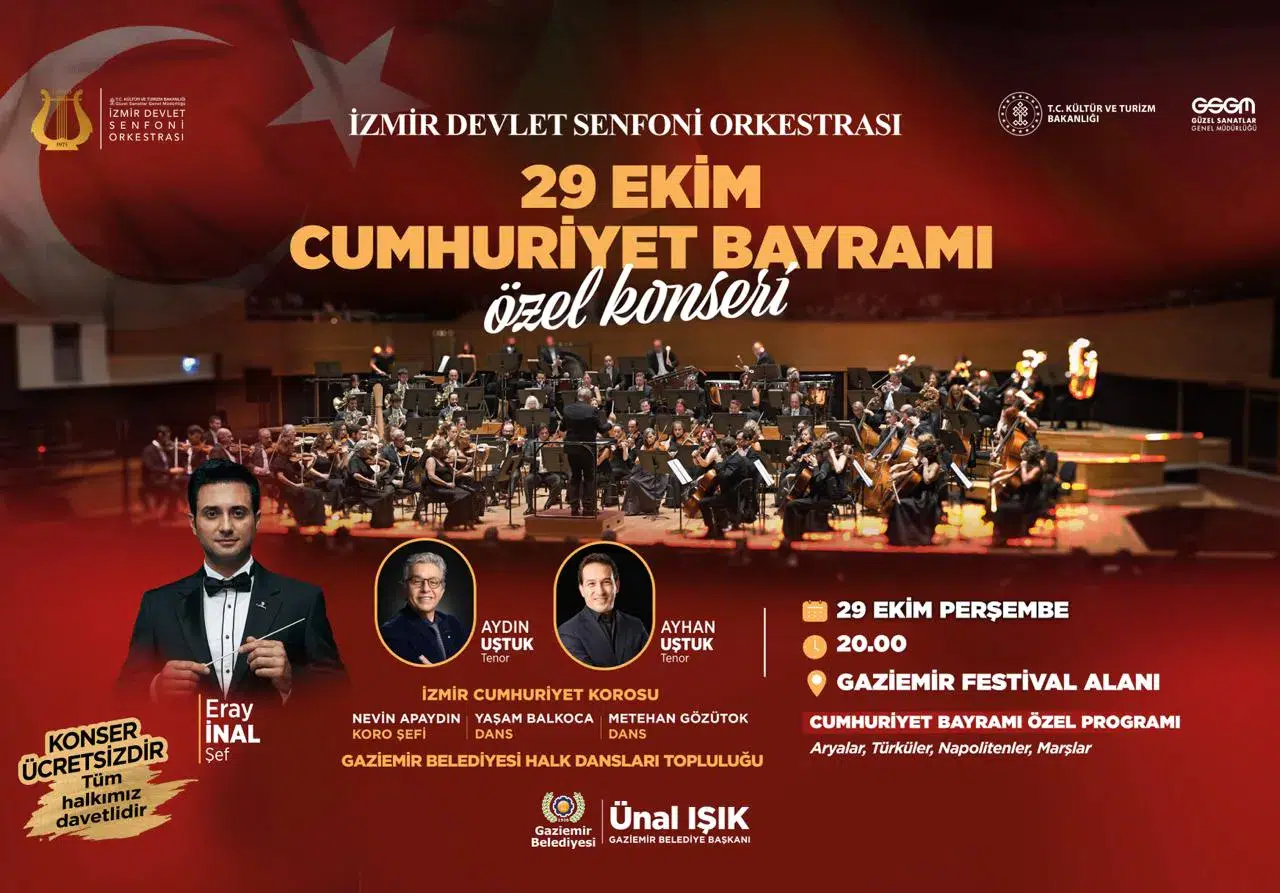 Gaziemir, Cumhuriyet Bayramı’nı senfoni konseriyle kutlayacak