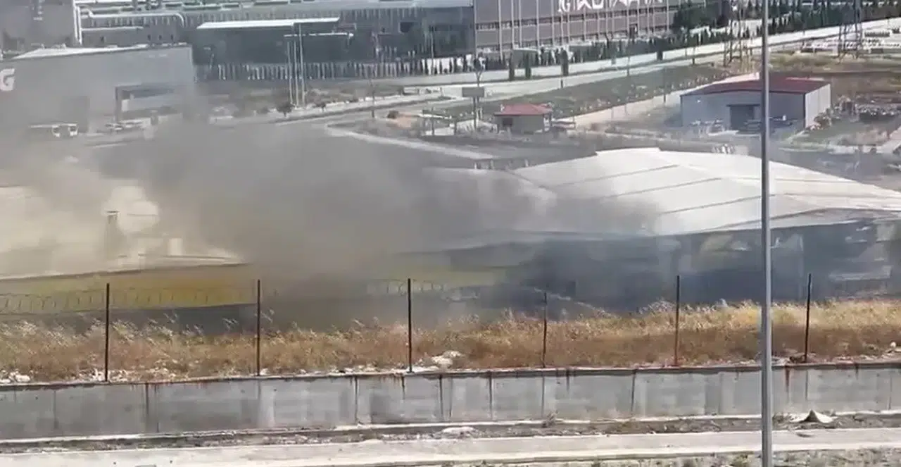 Kütahya OSB’de korkutan kıvılcım: Çömlek fabrikasında yangın alarmı
