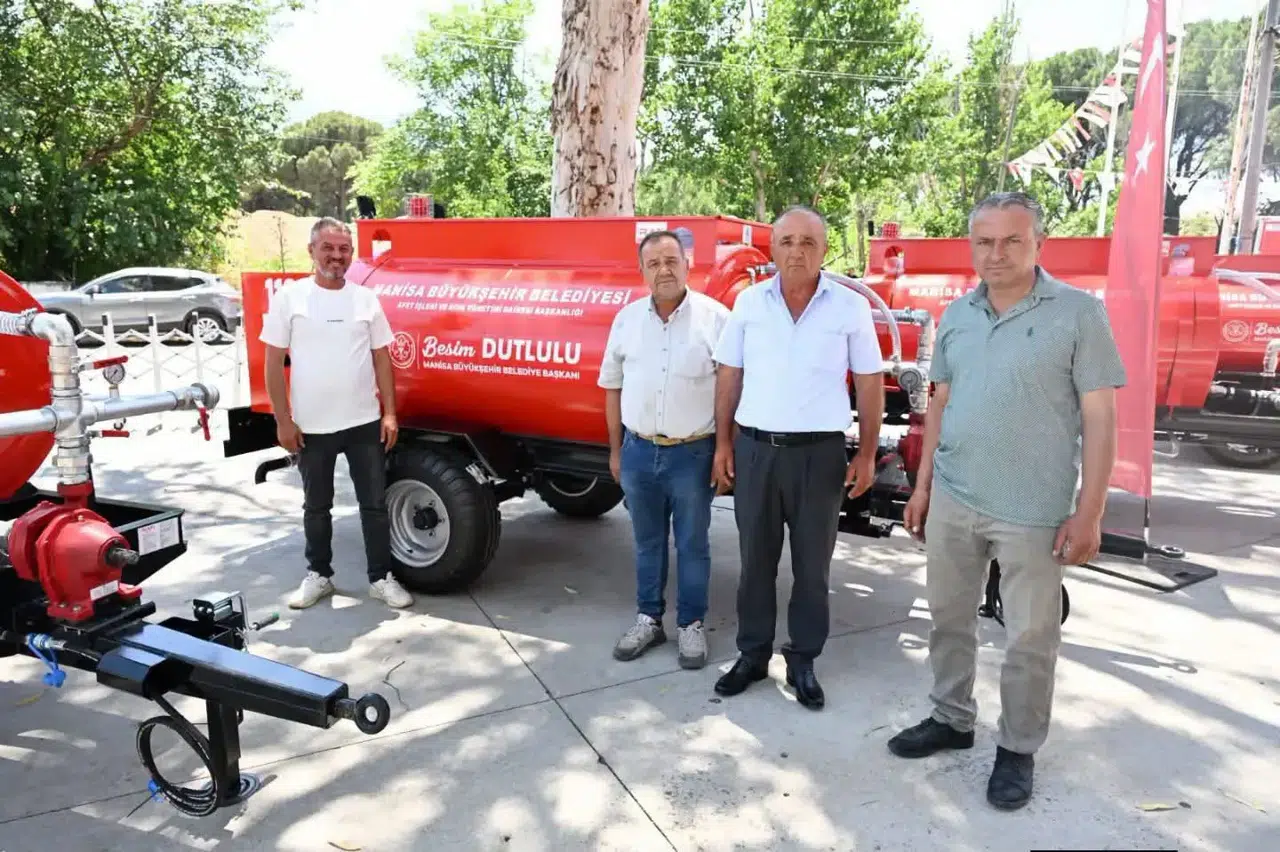Sarıgöl'de yangınla mücadele seferberliği: Üç mahalleye kritik donanım desteği
