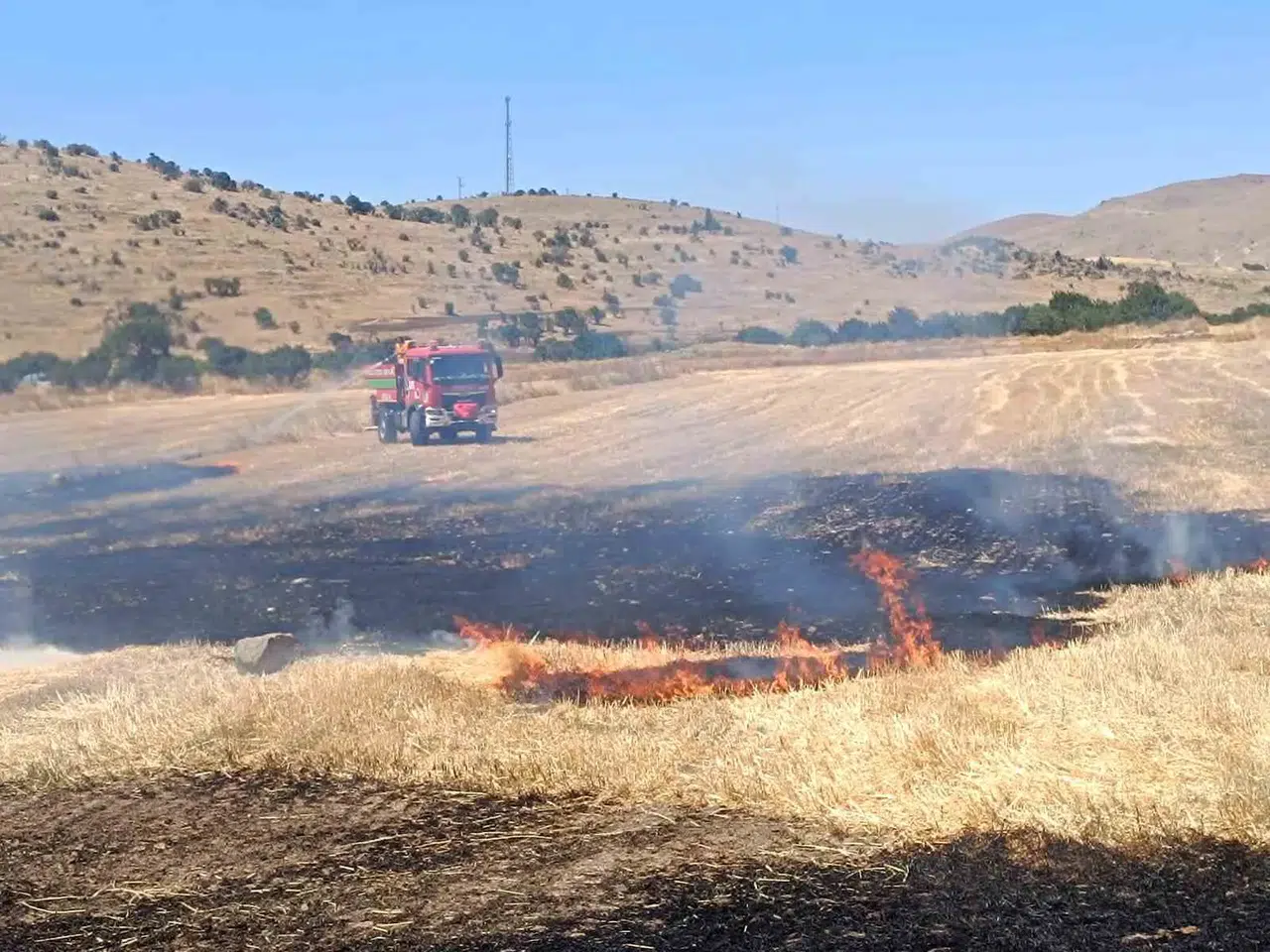 Sandıklı'da tarım arazileri alevlere teslim oldu: 200 dekar kül oldu