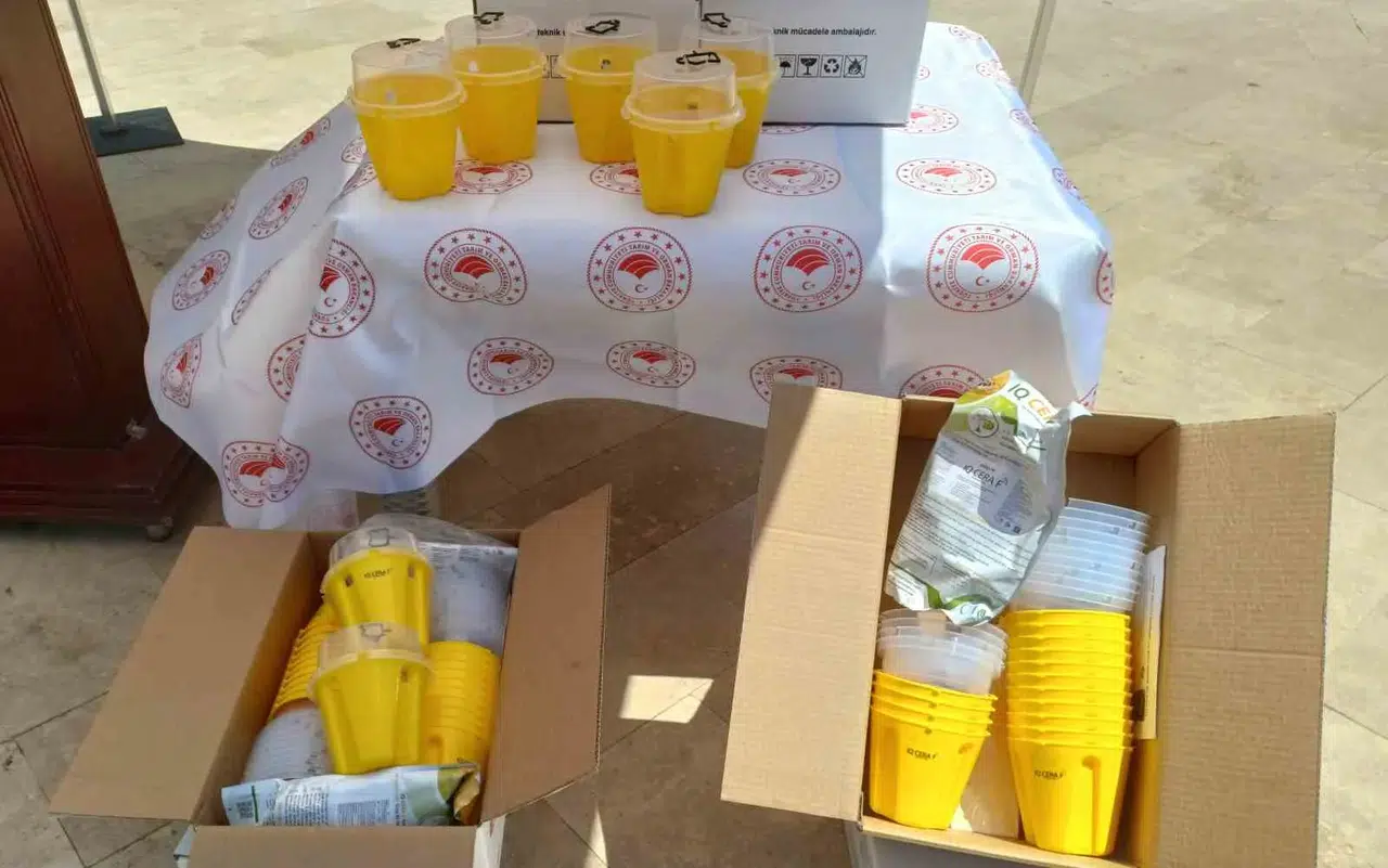 Aydınlı üreticinin meyve bahçelerinde biyoteknik seferberlik