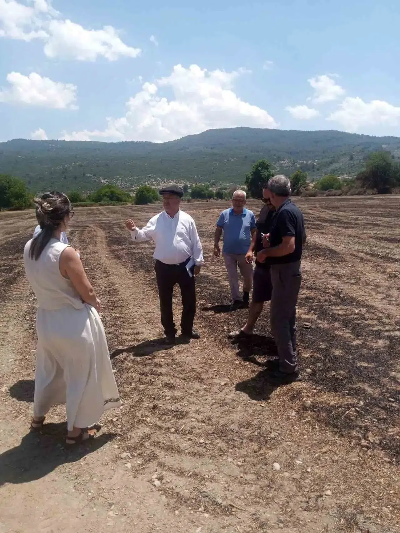 Menteşe’de yangın şoku: 14 ton saman küle döndü, Başkan Baştuğ olay yerinde