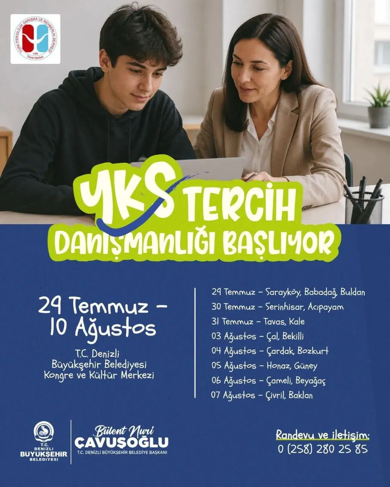 Denizli’de tercih heyecanı: Gençlerin geleceğine uzman dokunuşu