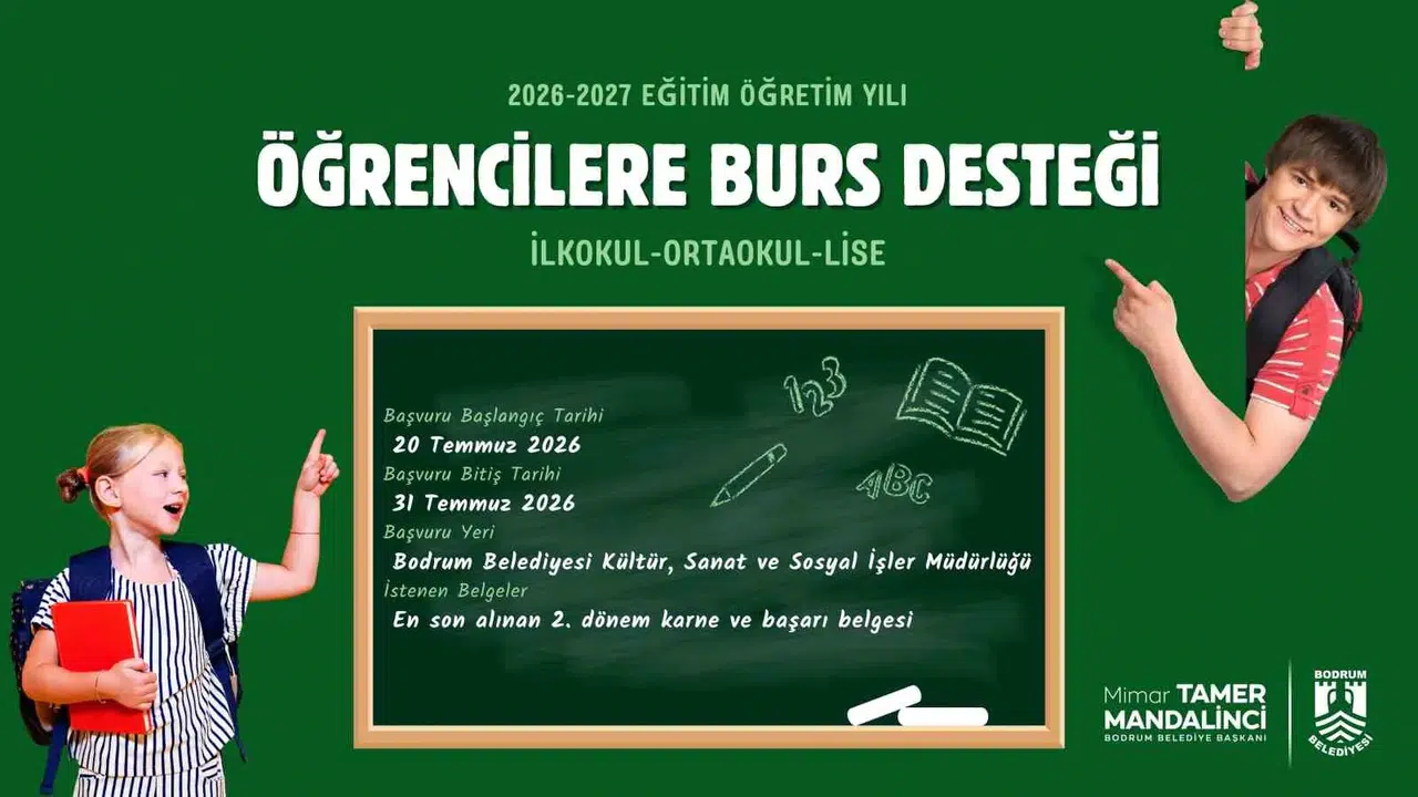 Bodrum'da eğitim seferberliği: Öğrencilere burs müjdesi geldi