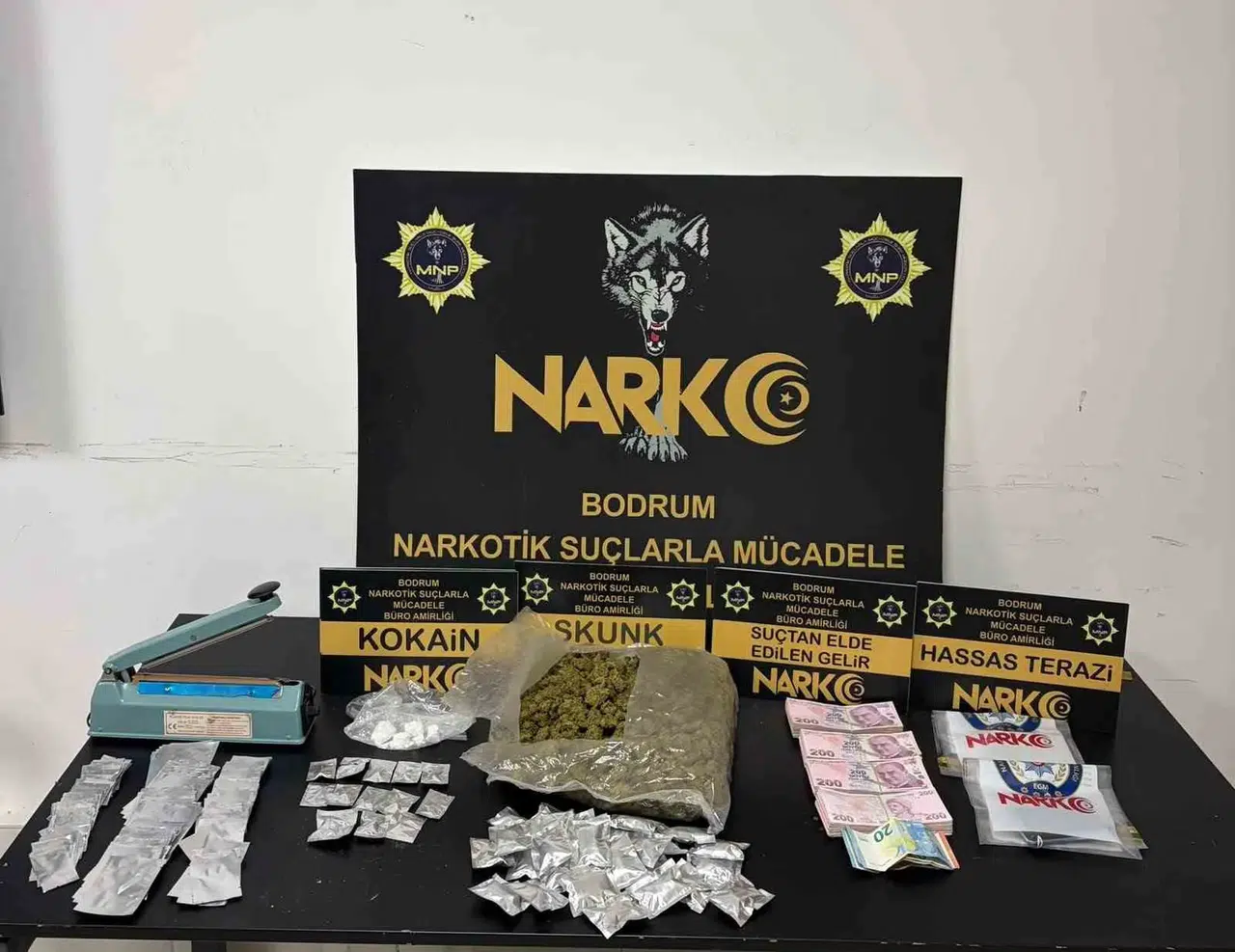 Bodrum narkotik ekiplerinden zehir tacirlerine şafak operasyonu