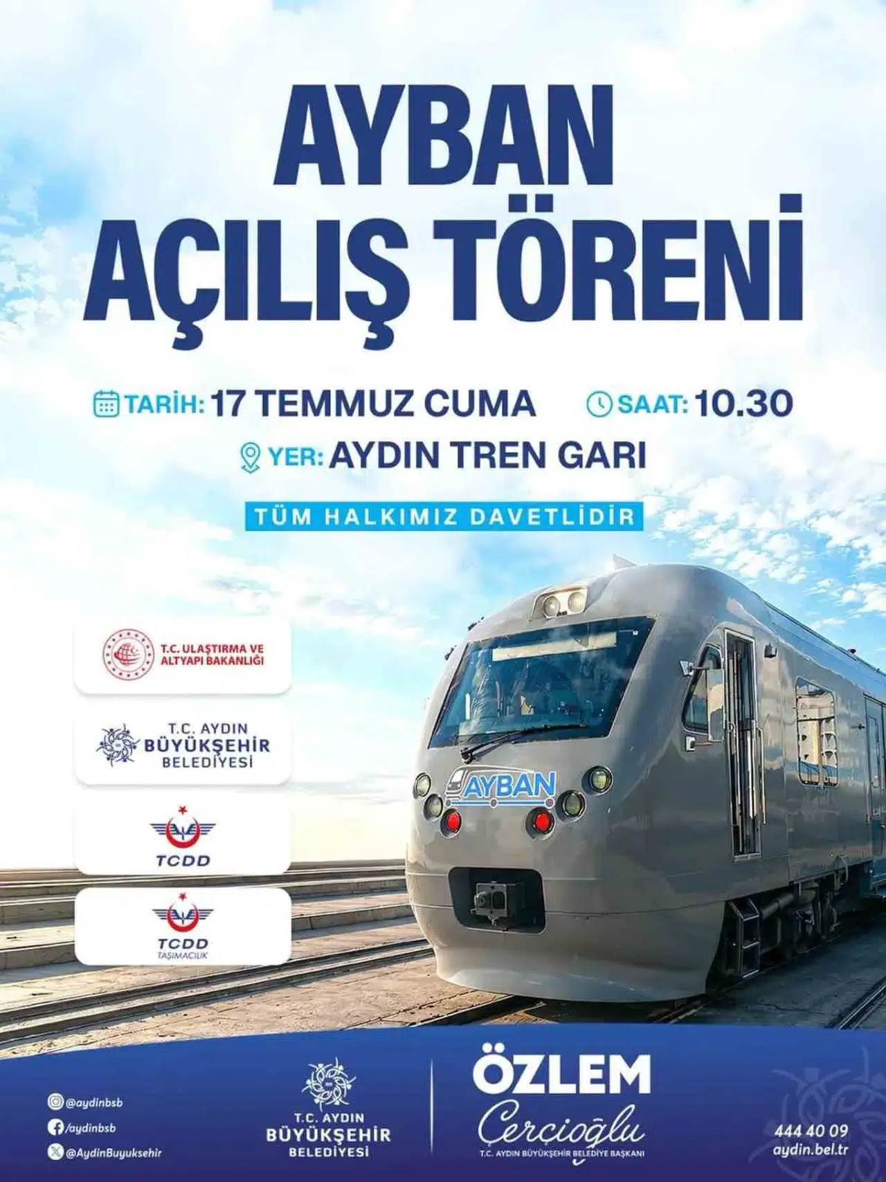 Aydın’da raylı sistem dönemi başlıyor: AYBAN için geri sayım sona erdi