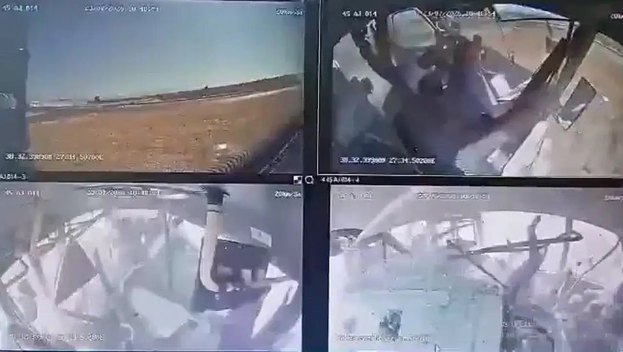 Manisa'daki feci kazanın güvenlik kamerası görüntüleri dehşeti gözler önüne serdi