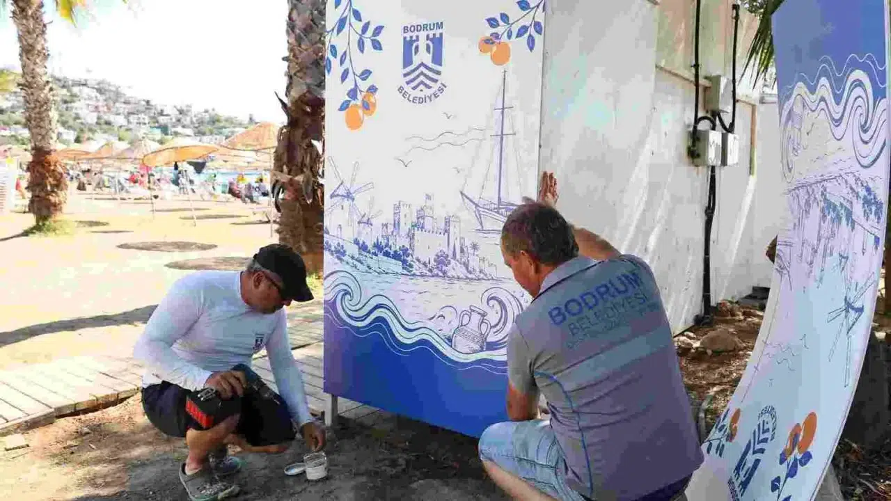 Bodrum'da kıyı şeridi baştan aşağı yenilendi: Türkbükü'nde halk plajları yaza hazır