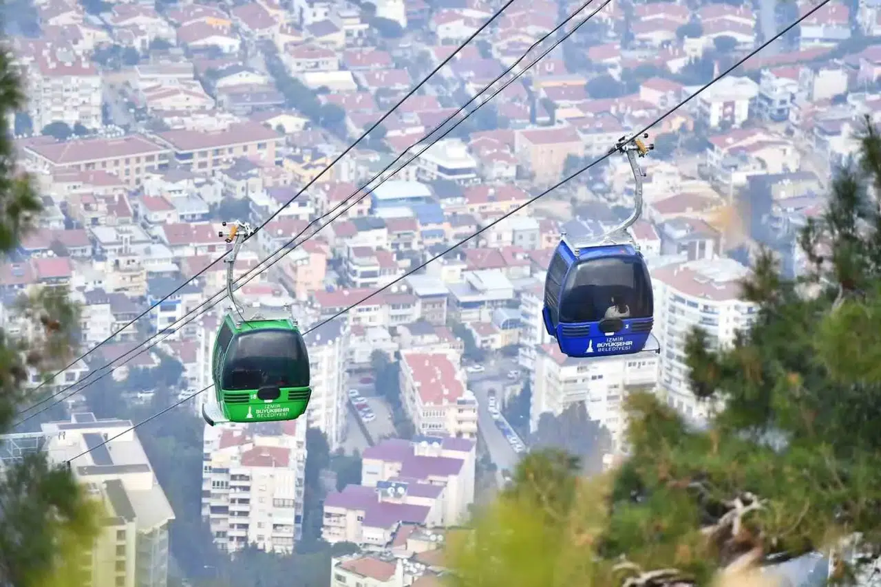 İzmir'in zirvesine kısa bir mola: Balçova Teleferik'te güvenlik mesaisi