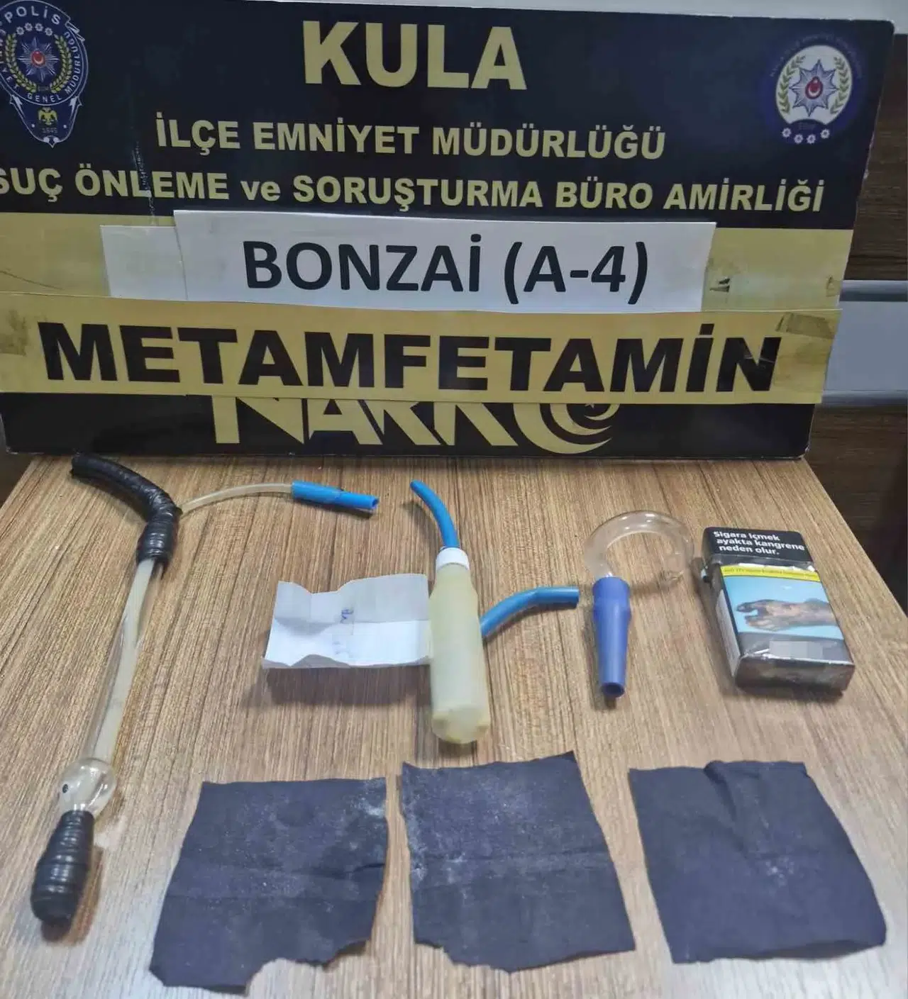 Kula polisinde zehir tacirlerine geçit yok: 604 içimlik madde ele geçirildi