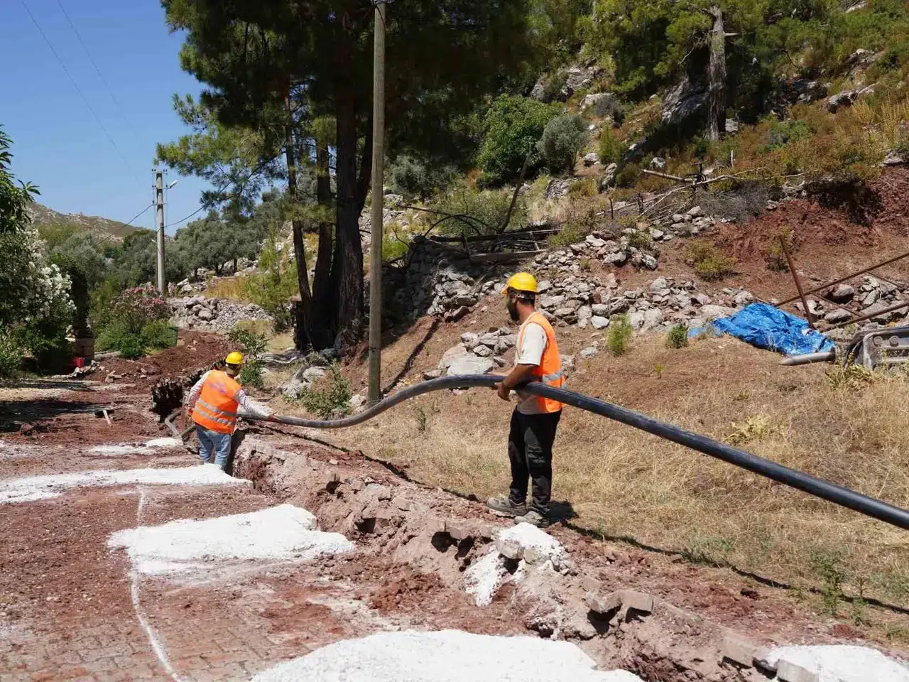 Marmaris'te altyapı seferberliği: Özel mülkiyet engeli tarihe karışıyor