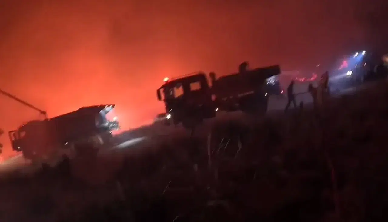 Alevlerin arasinda nefes kesen anlar: Ateş savaşçılarının zorlu mesaisi kamerada