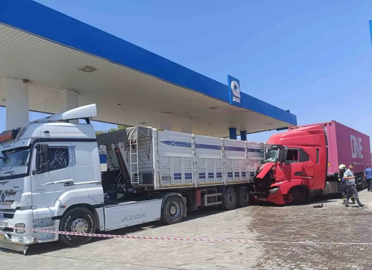 Direksiyon başında kabus: Akaryakıt istasyonunda dehşet anları