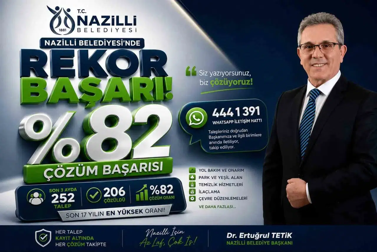 Nazilli'de çözüm odaklı belediyecilik: Başkan Tetik ile doğrudan iletişim hattında rekor başarı