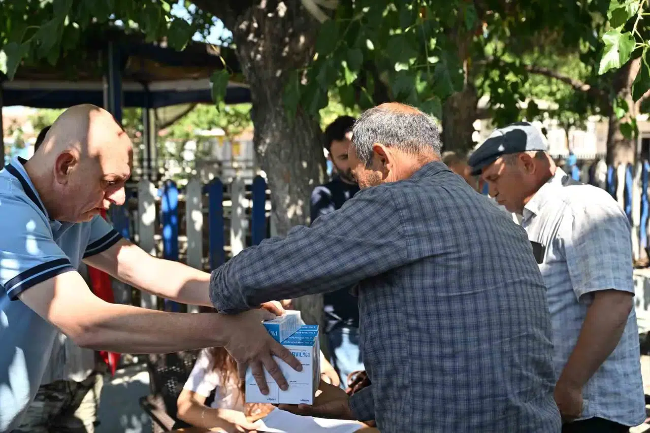 Manisa'da kene mesaisine belediye desteği: 94 üreticiye ilaç yardımı