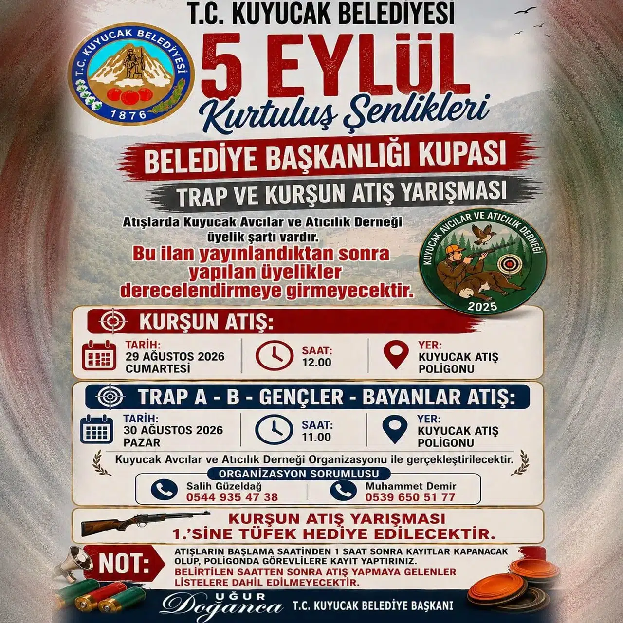 Kuyucak'ta Kurtuluş Coşkusu Atış Poligonunda Yaşanacak