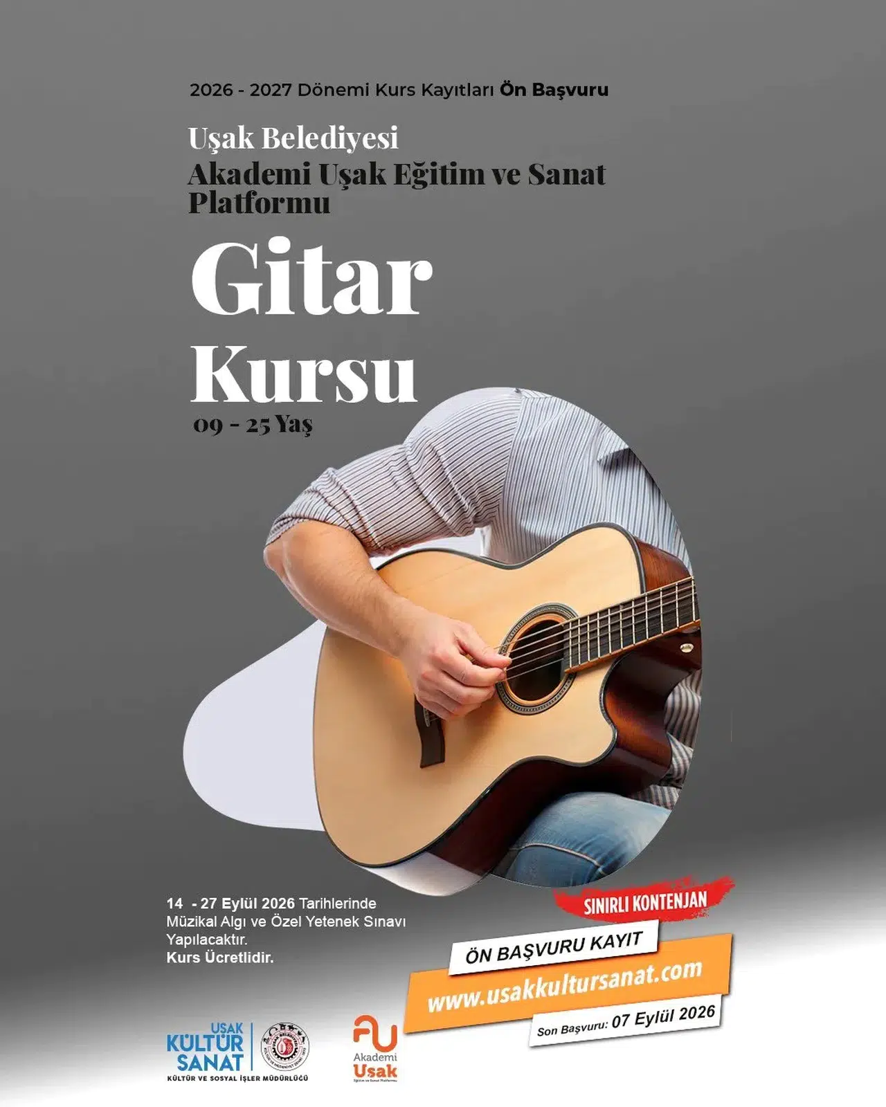 Uşak’ta sanat rüzgarı esecek: Akademi Uşak’ta yeni dönem kayıtları başladı