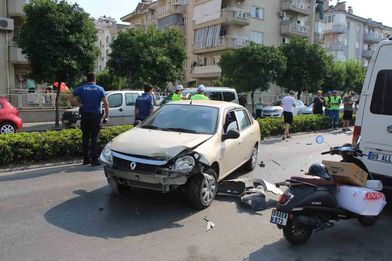 Aydın'da trafik kabusu: Bir anlık dikkatsizlik zincirleme kazaya yol açtı