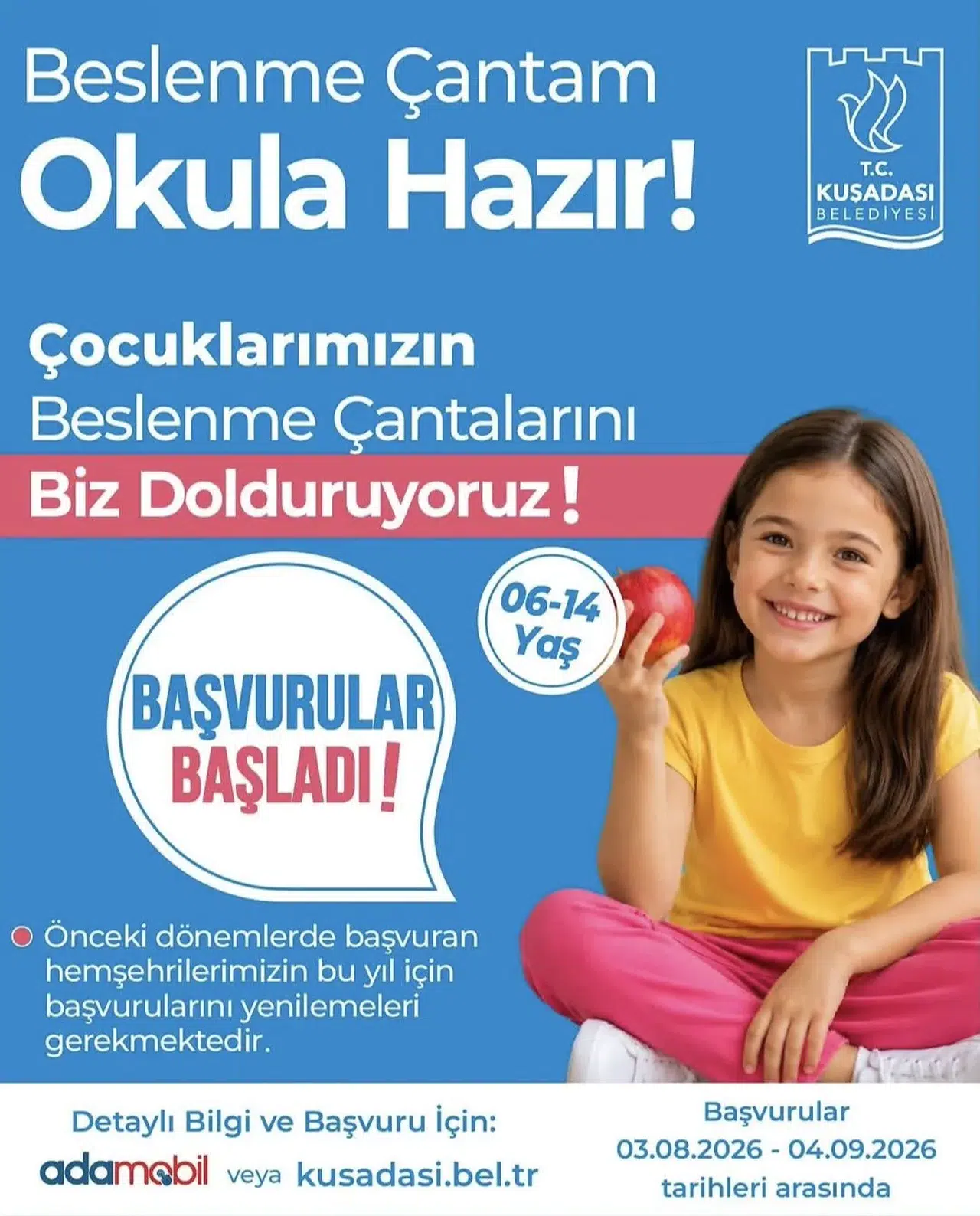 Kuşadası’nda okul heyecanı başladı: Belediye bütçelere nefes aldıracak