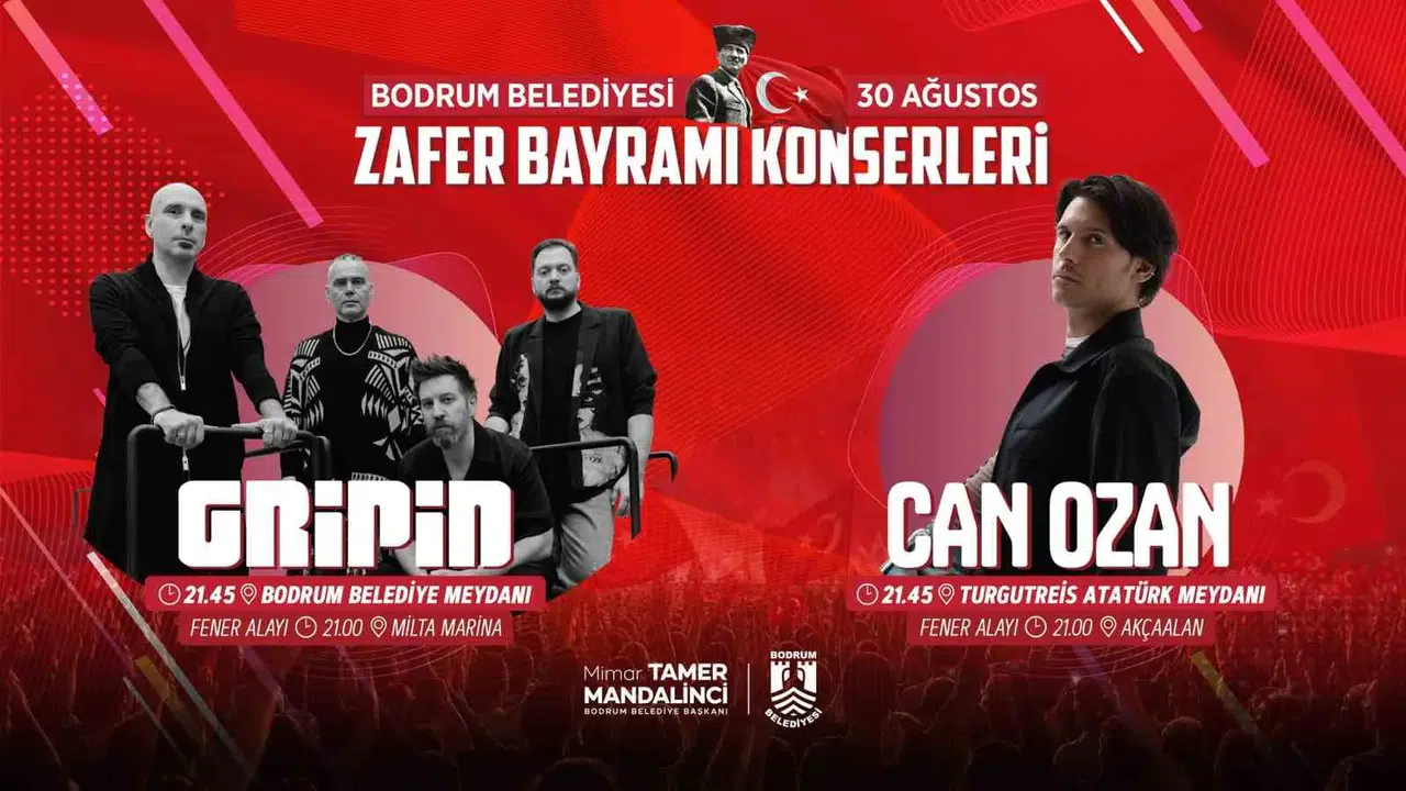 Zafer Bayramı’nda İki Ayrı Noktada Büyük Kutlama: Sahne Gripin ve Can Ozan’da