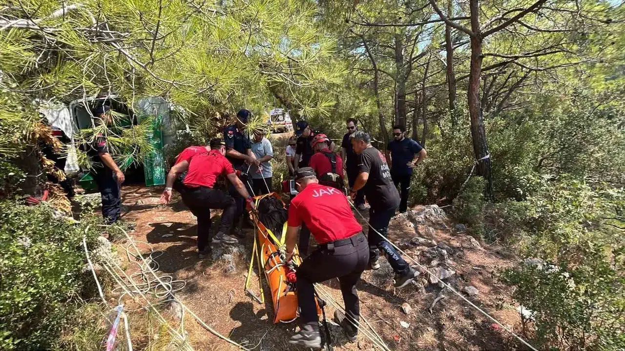Fethiye'de ormanlık alanda acı veda: 45 yaşındaki adam uçurumdan düşerek can verdi
