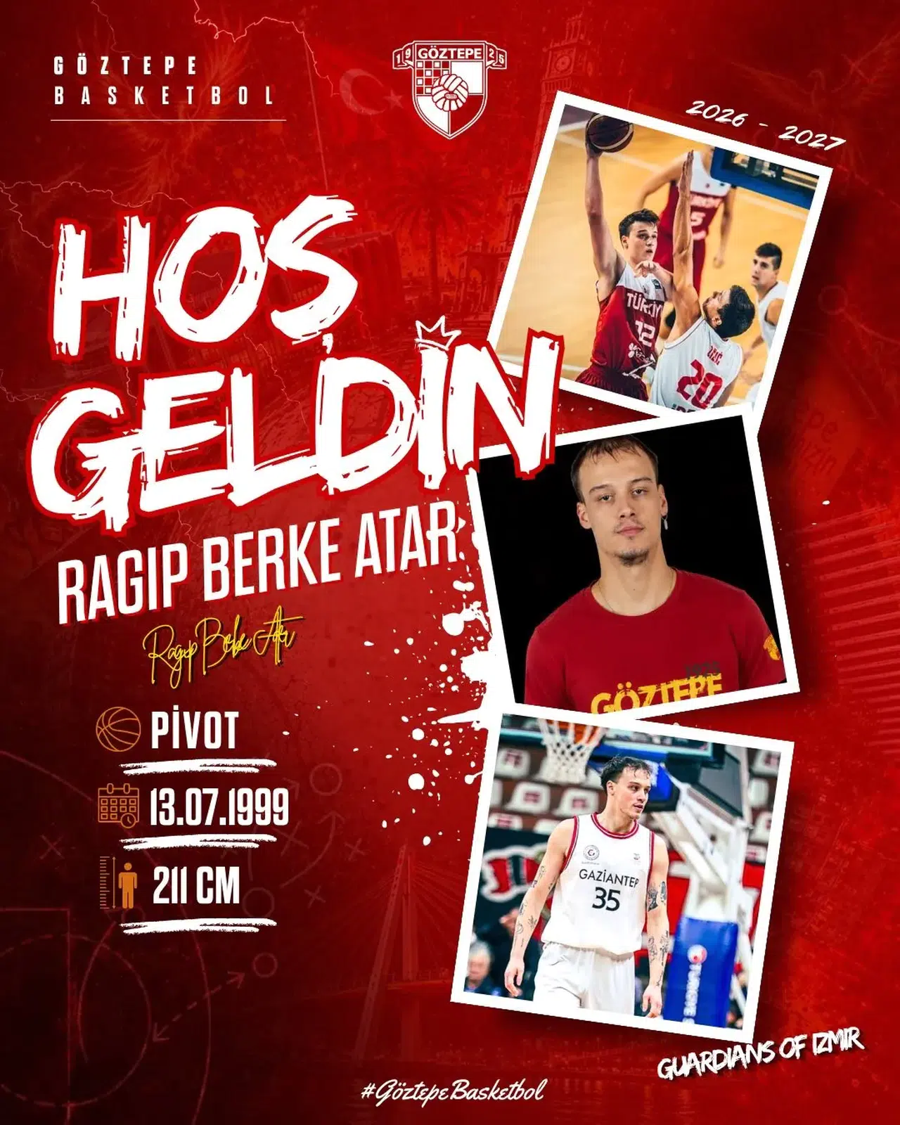 Potanın yeni devi İzmir’e indi: Göztepe’den pota altına dev takviye