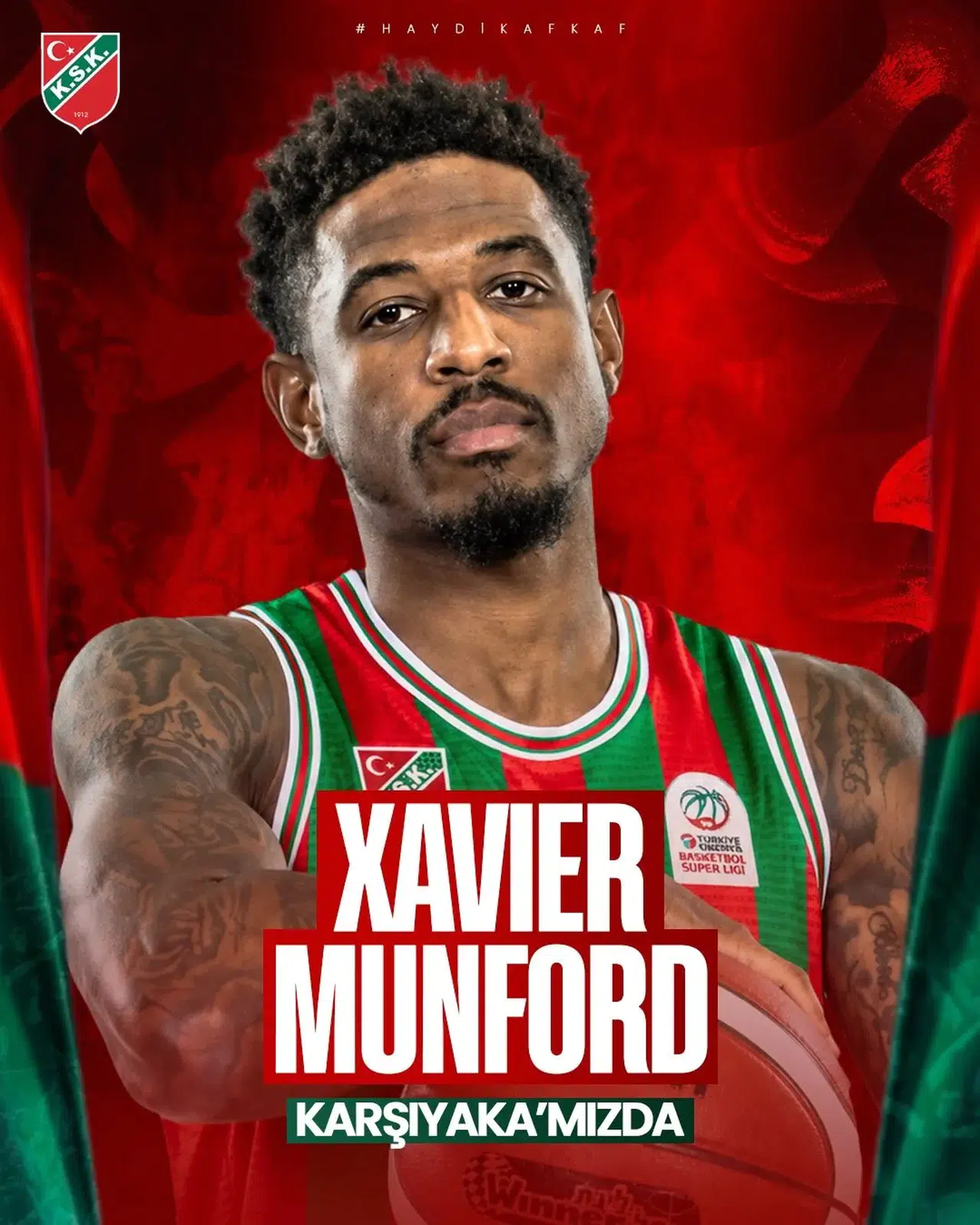 Karşıyaka’da ABD’li Oyun Kurucu Hamlesi: Munford Resmen Yeşil-Kırmızılı