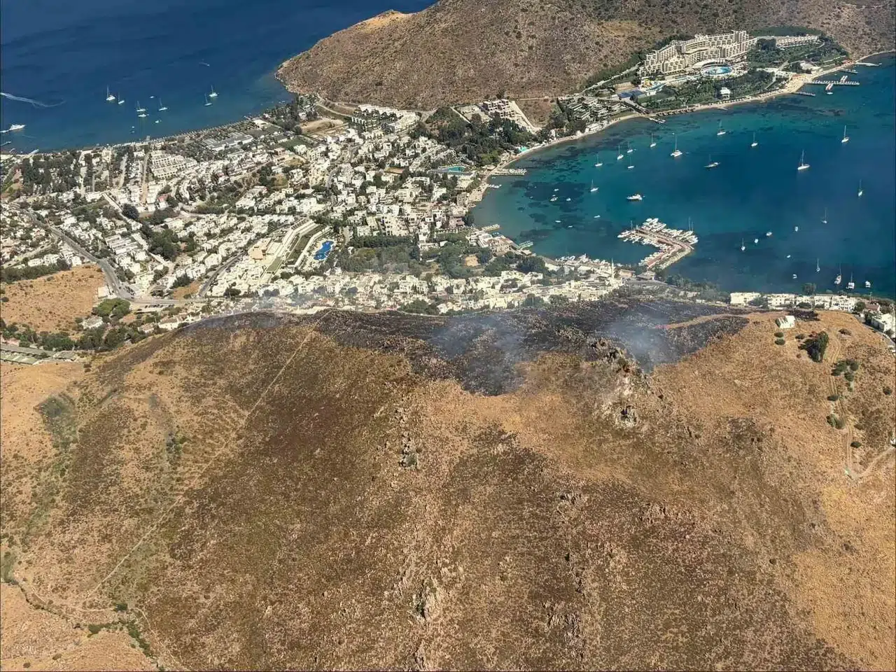 Bodrum’da Alevlere Geçit Yok: Akyarlar’da Yangın Büyümeden Söndürüldü