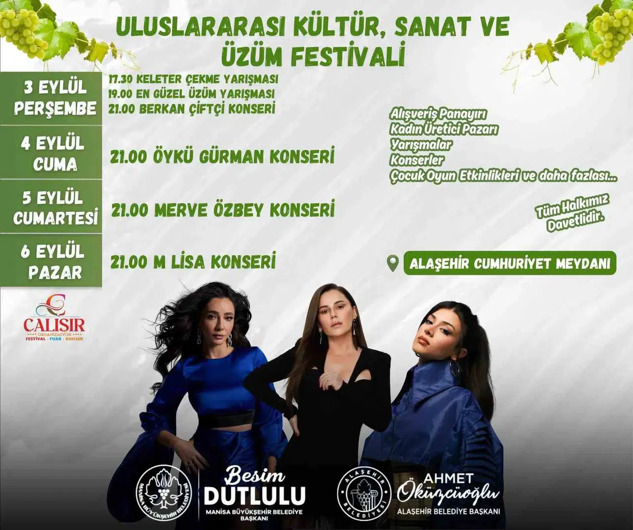 Alaşehir’de hasat mevsimi şölene dönüşüyor: Sultaniye üzümü festivalle dünyaya tanıtılacak