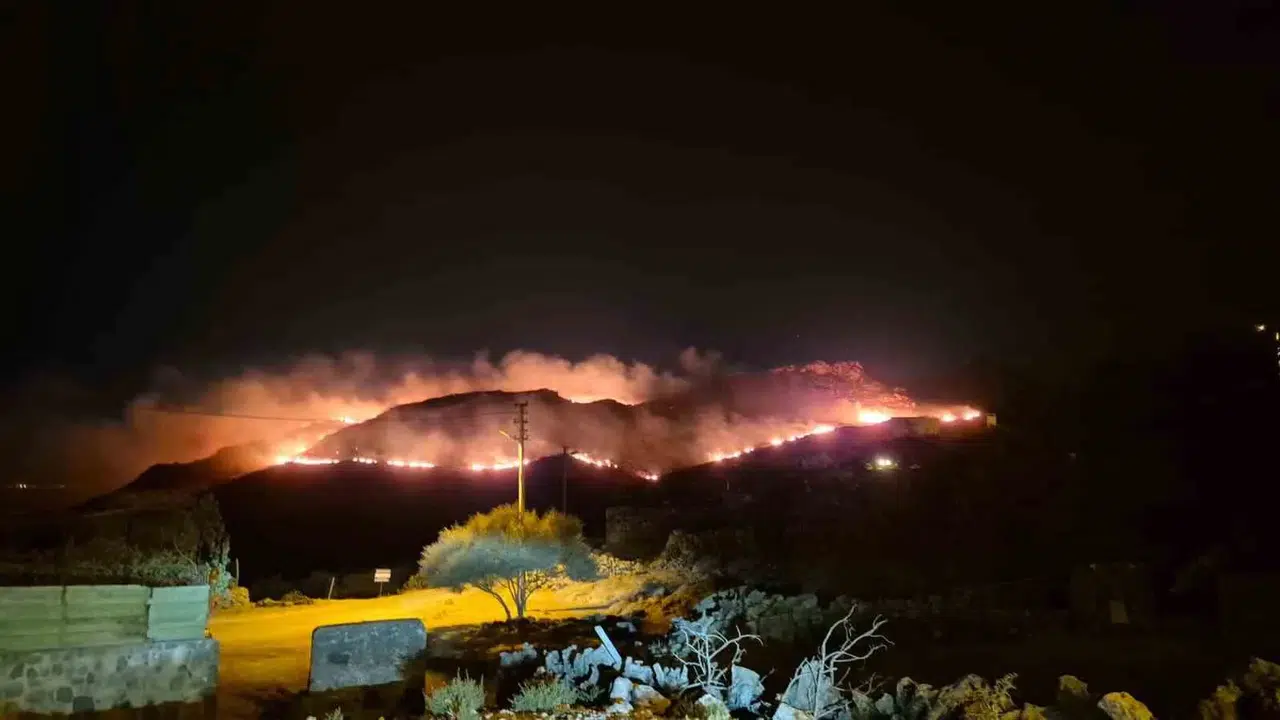 Bodrum'da korkutan yangın: Alevler rüzgarla birlikte kabusa dönüştü