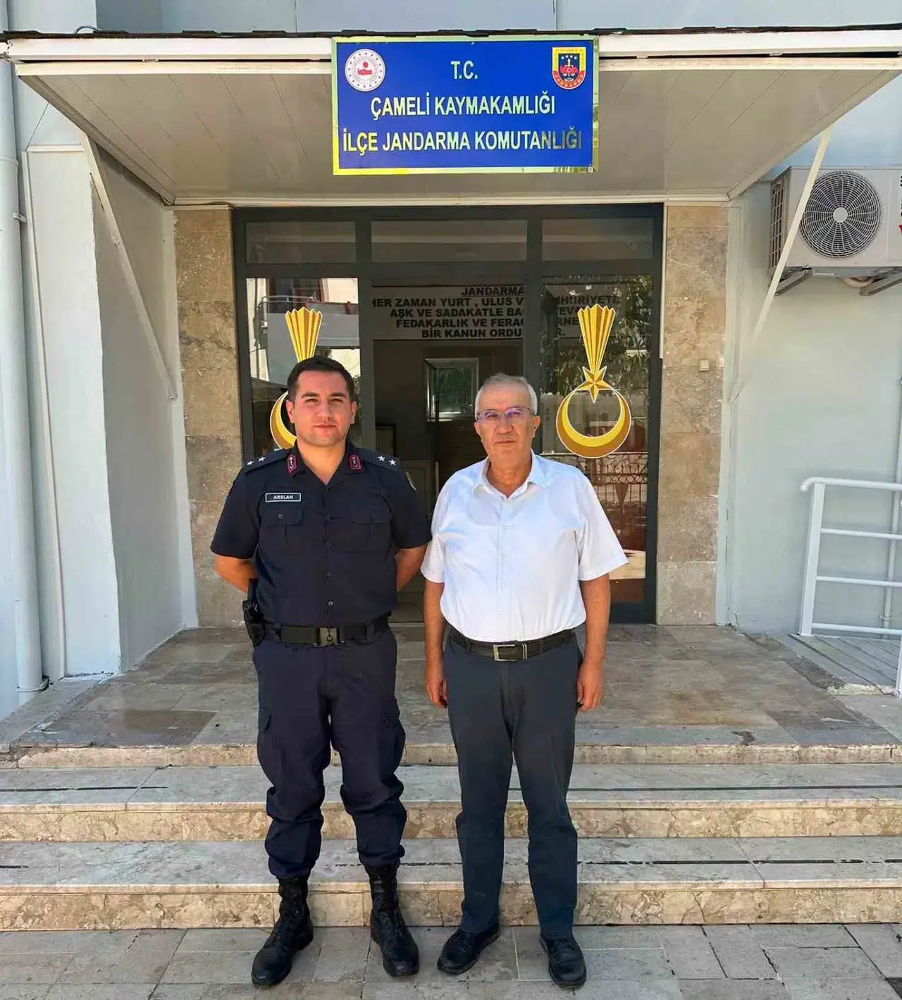 Çameli’de terfi heyecanı: Başkan Arslan’dan komutana tebrik ziyareti