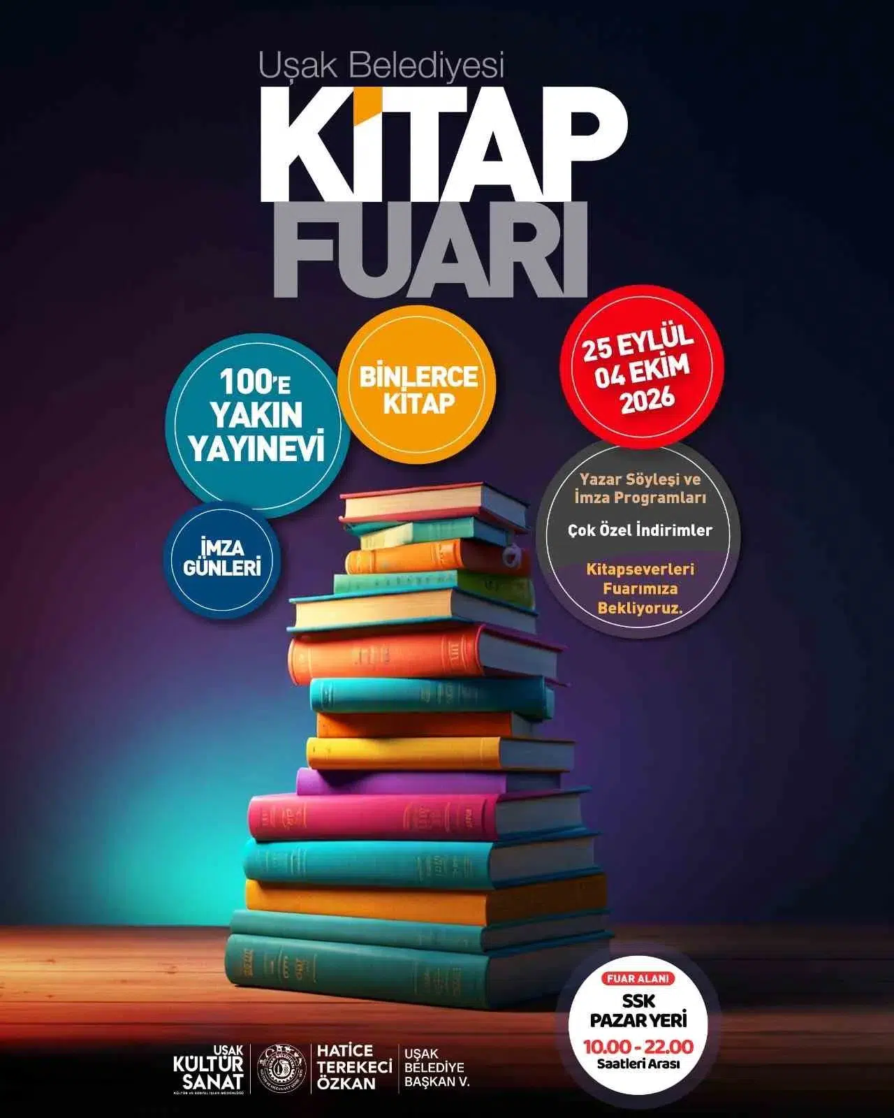 Uşak’ta edebiyat rüzgarı: Atapark 10 gün boyunca kitapseverleri ağırlayacak