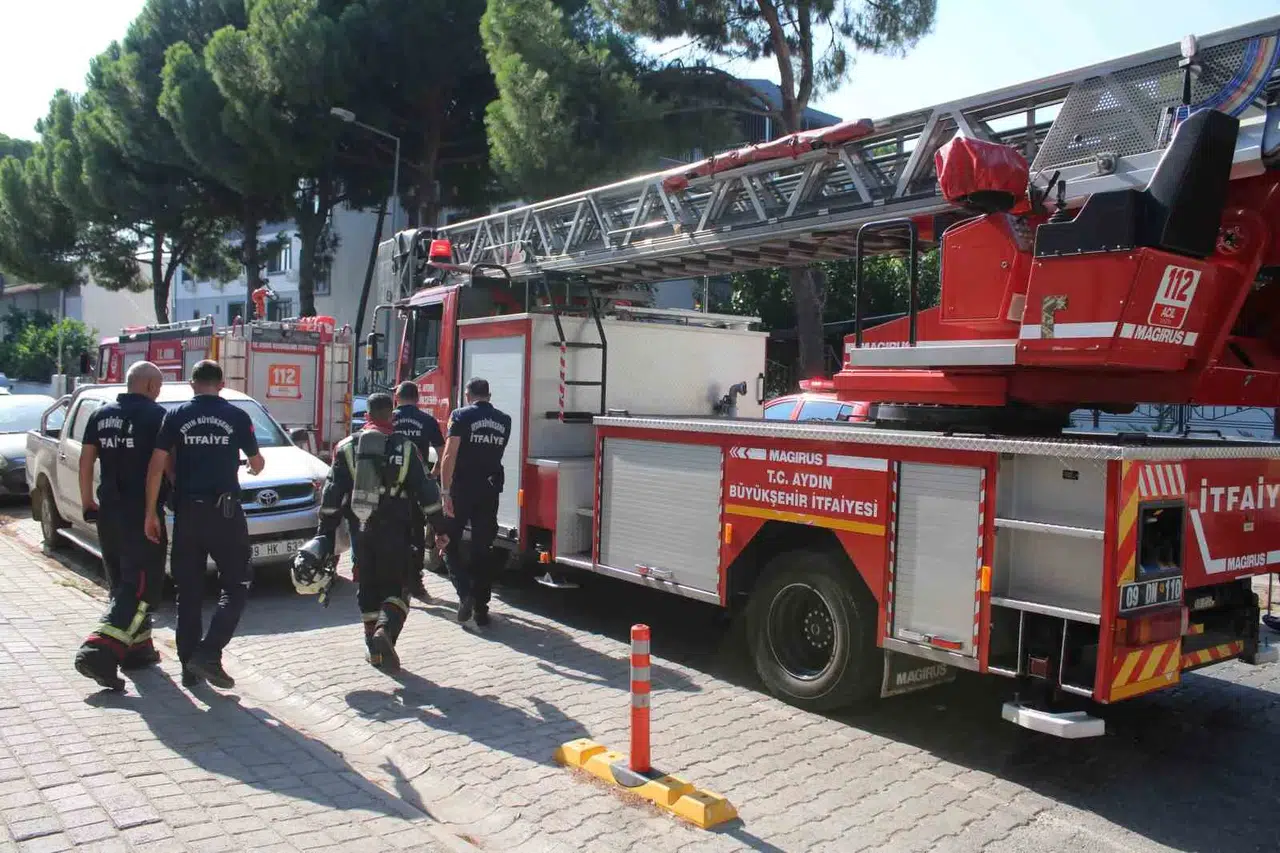 Aydın'da apartman sakinlerini ayağa kaldıran duman alarmı