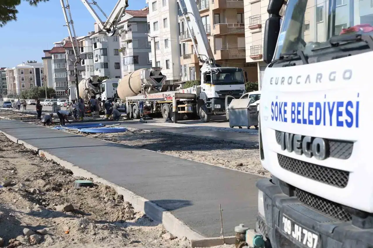 Söke’de modern ulaşım hamlesi: Bisiklet ve yürüyüş yolunda ikinci etap start aldı
