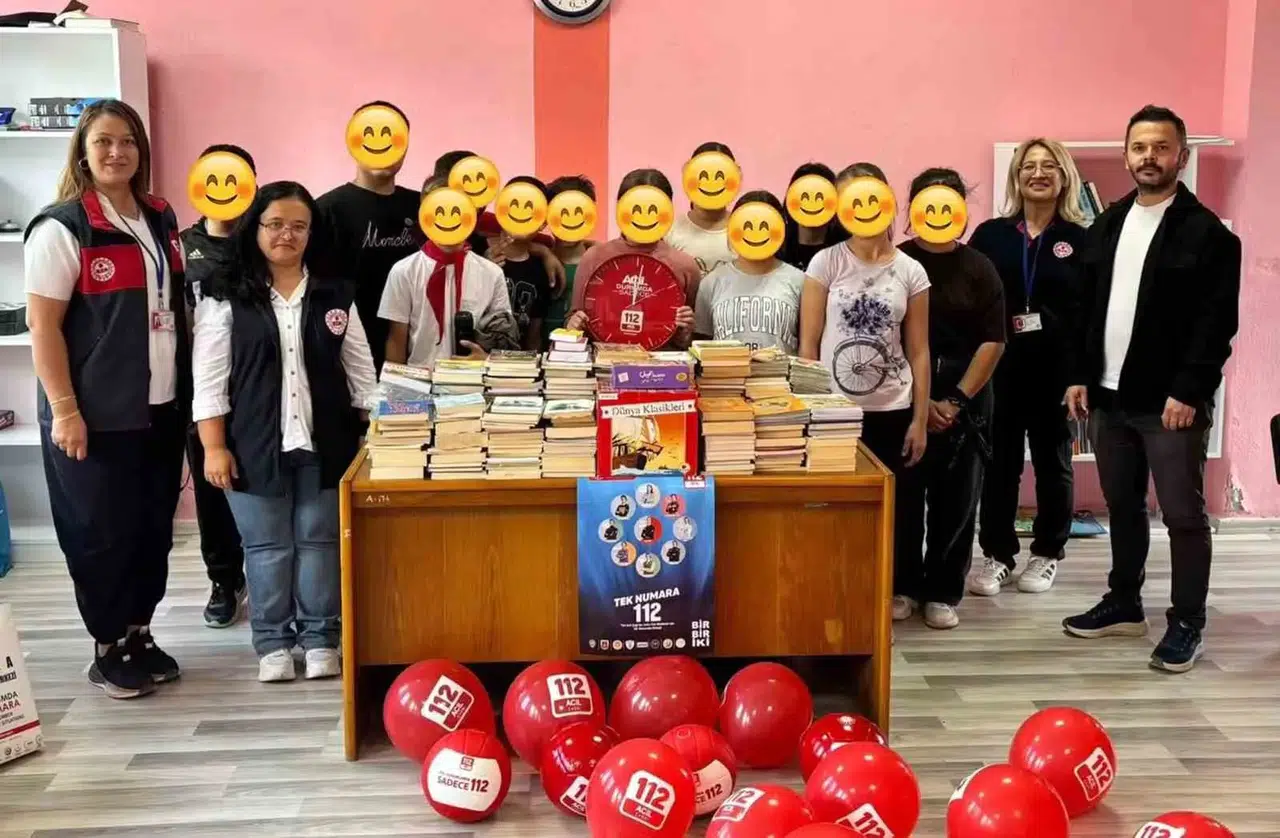 112 ekiplerinden eğitime tam destek: Dokuzçam’da kitap ve spor şenliği