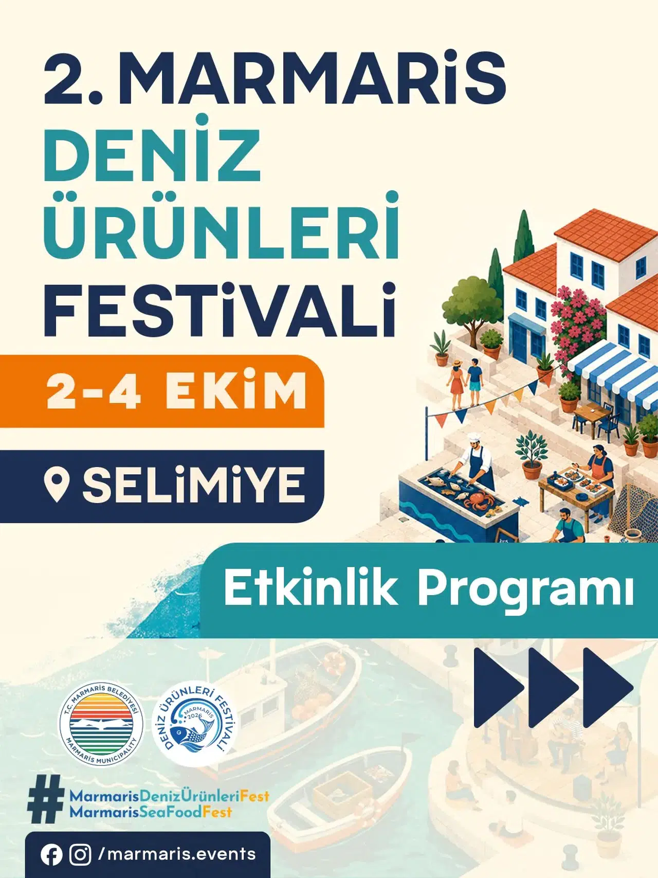 Selimiye’de lezzet ve eğlence rüzgarı: Deniz ürünleri festivali başlıyor