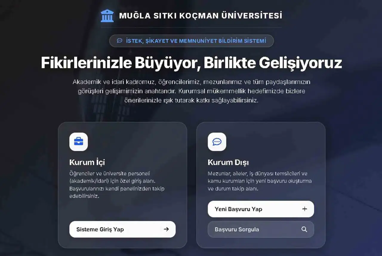 MSKÜ kapılarını dış dünyaya açtı: Yönetimde söz artık herkesin