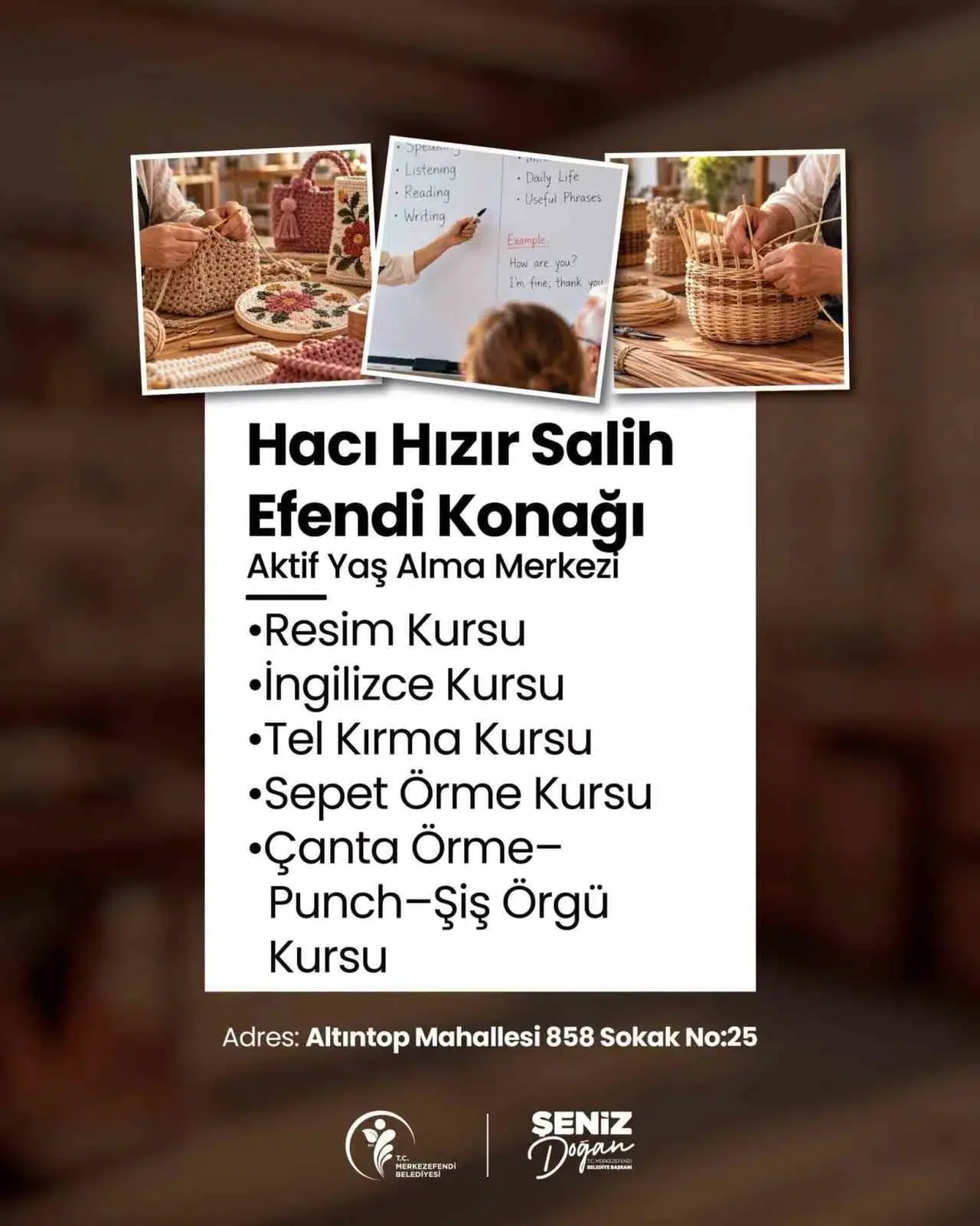 Merkezefendi’de ikinci bahar dönemi başlıyor: Kurs kayıtlarında son çağrı