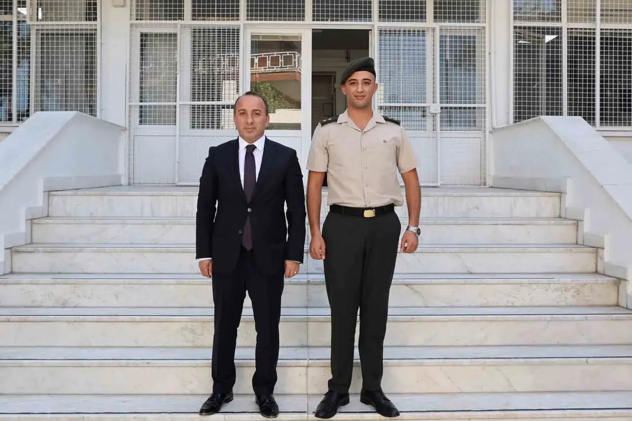 Çine’de askerlik şubesinde görev değişimi: Kaymakam Erdoğan’dan ziyaret