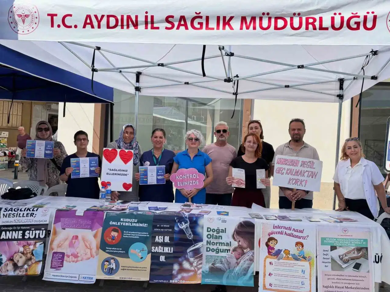 Söke'de sağlık seferberliği: Pazar yerinde hayati uyarılar