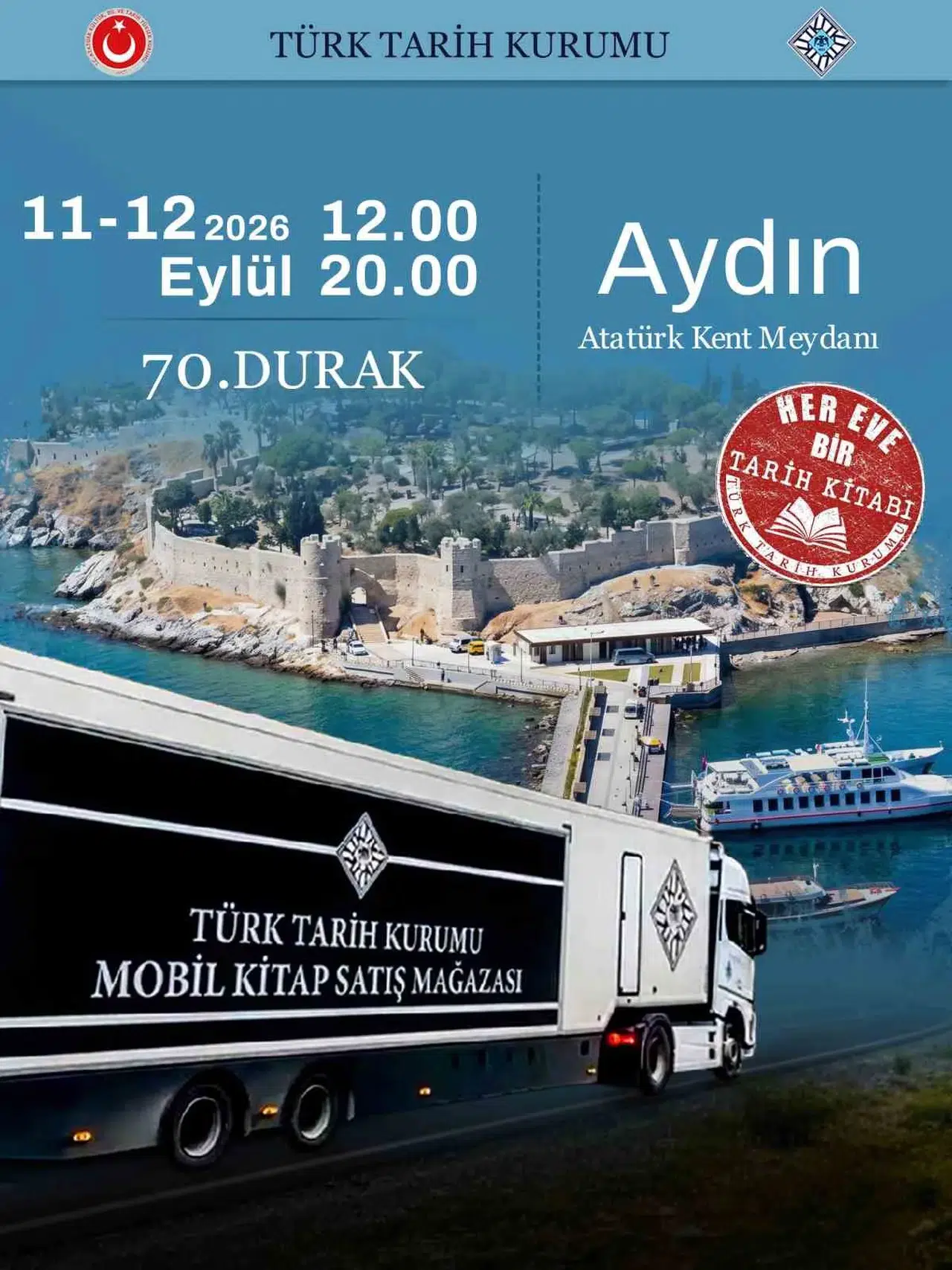 Tarih meraklıları Aydın’da buluşuyor: Gezici kütüphane kapılarını açıyor
