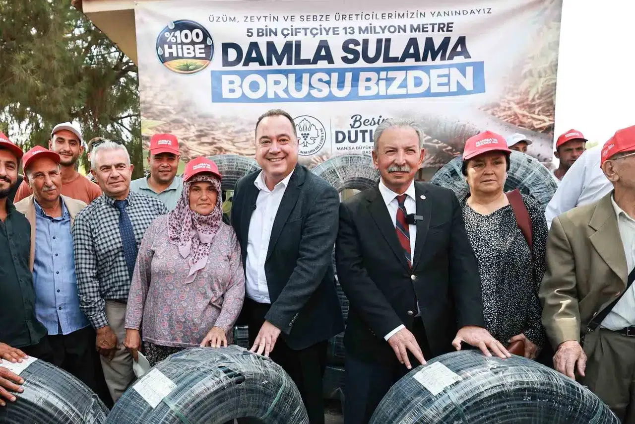 Manisa’da çiftçinin yüzünü güldüren hamle: 500 üreticiye dev sulama desteği