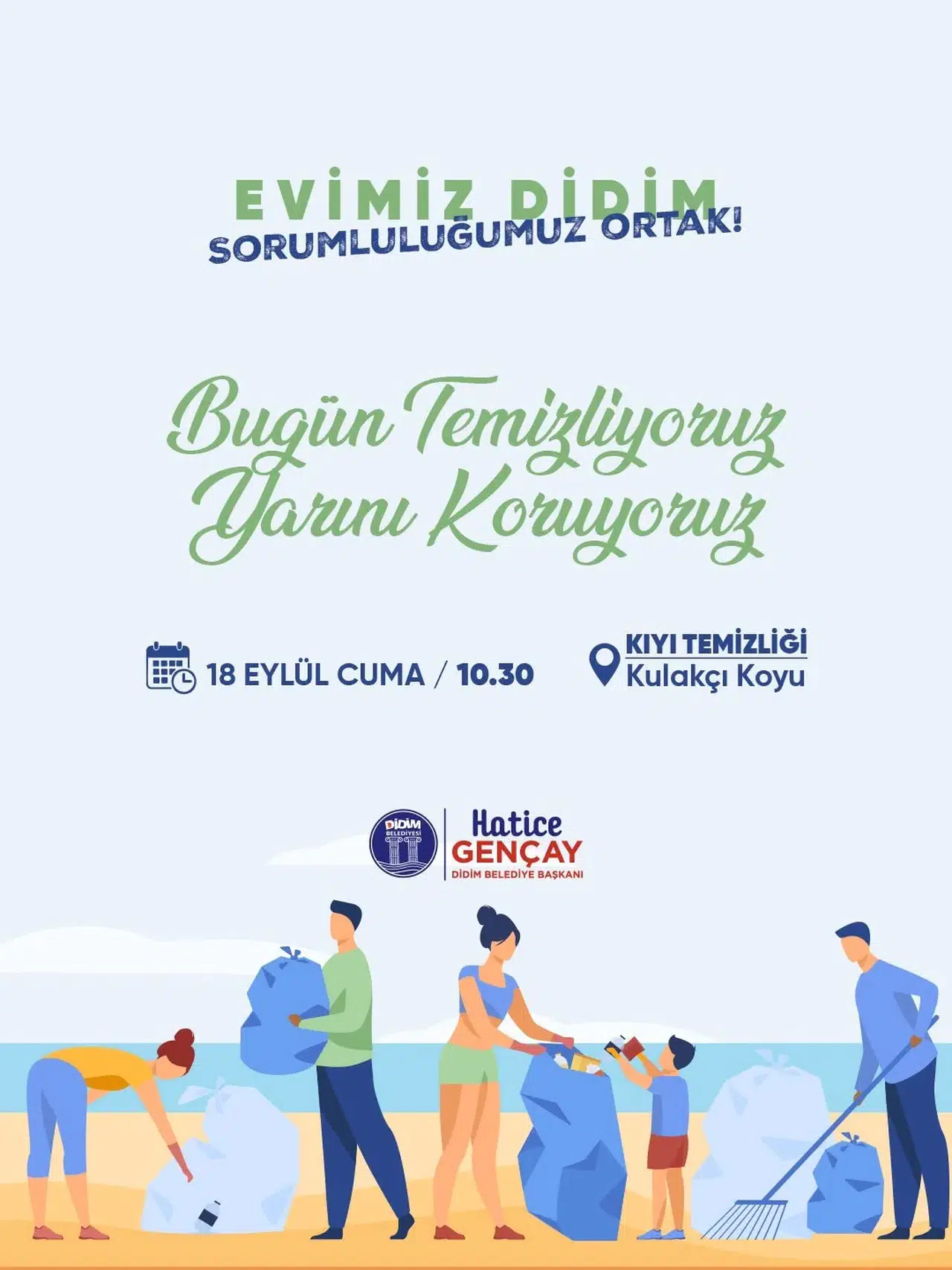 Didim’de çevre seferberliği: Kulakçı Koyu temizleniyor