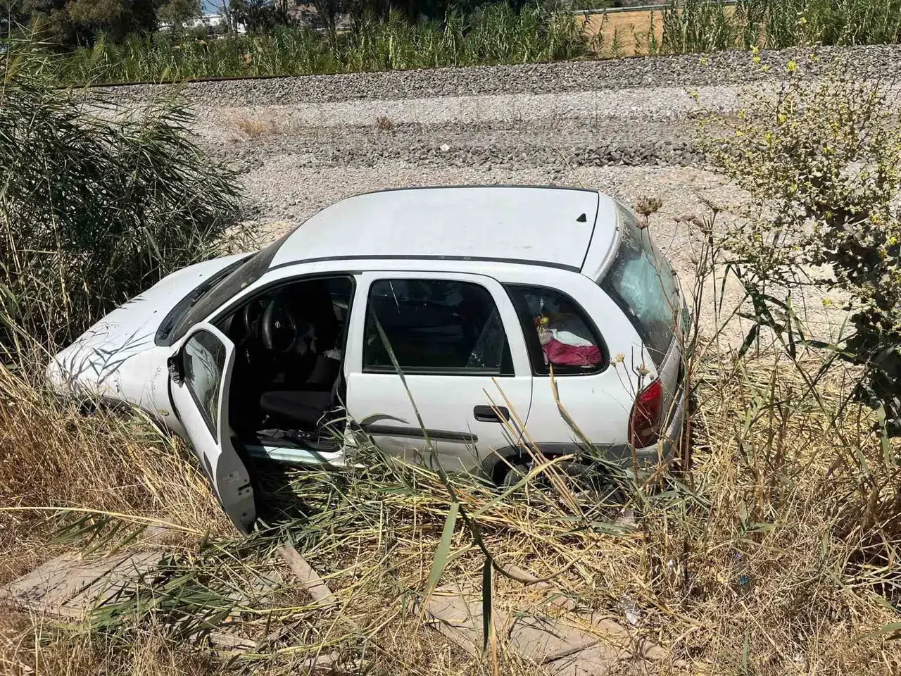 Germencik’te direksiyon başındaki sürücü için mucizevi kurtuluş