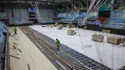 İzmir'deki Celal Atik Spor Salonu, modernizasyon için kapsamlı yenileme çalışmalarına başladı